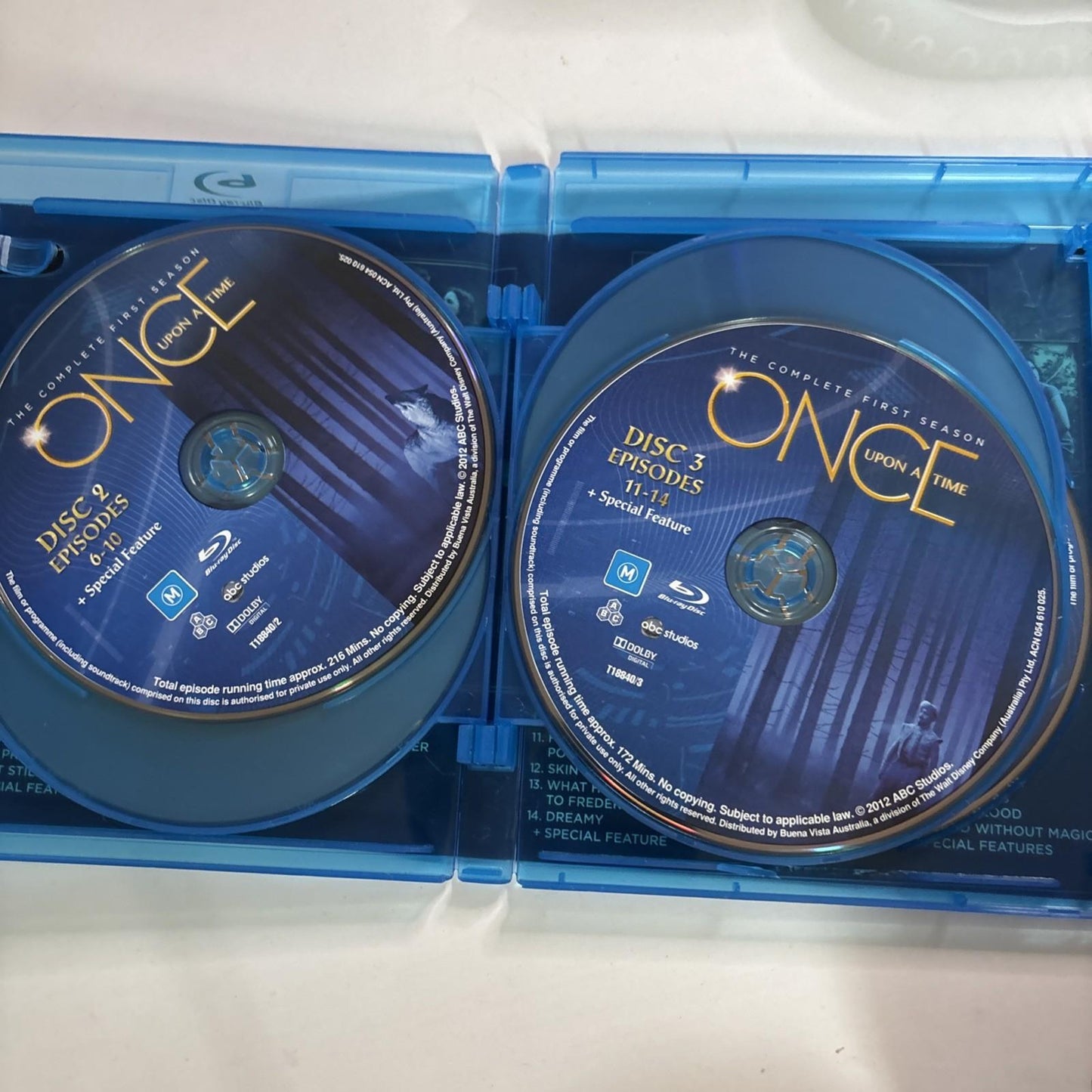 Once Upon a Time : Season 1 (Blu-ray, 2011) All Regions