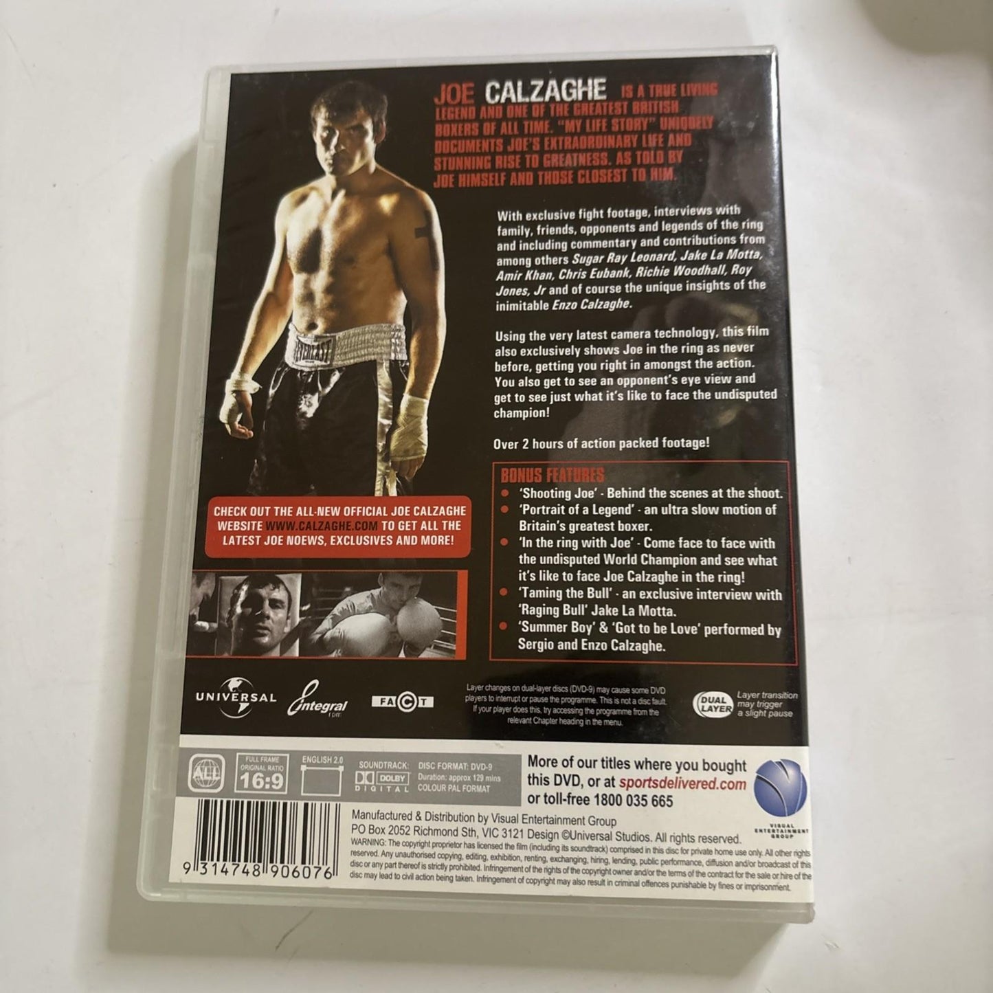 Joe Calzaghe - My Life Story (DVD, 2007) All Regions