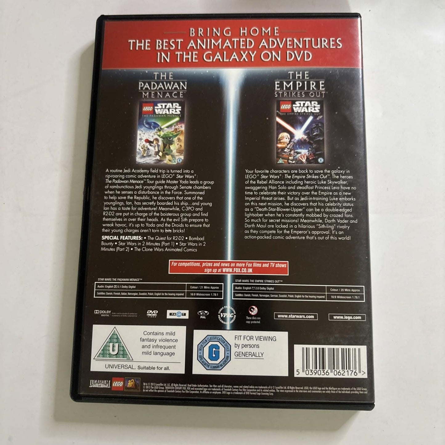 Lego Star Wars: The Padawan Menace / The Empire Strikes Out DVD Region 2