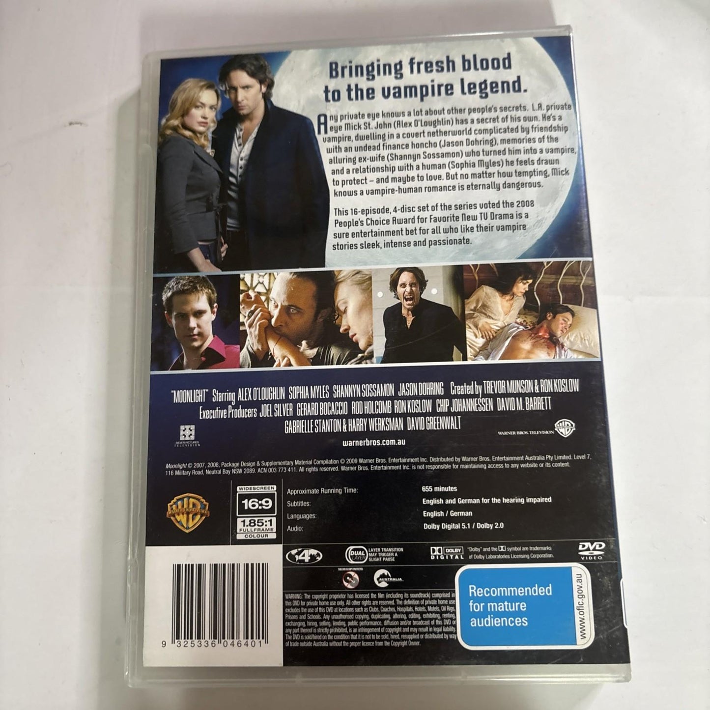 Moonlight : Season 1 (DVD, 2007) Region 4