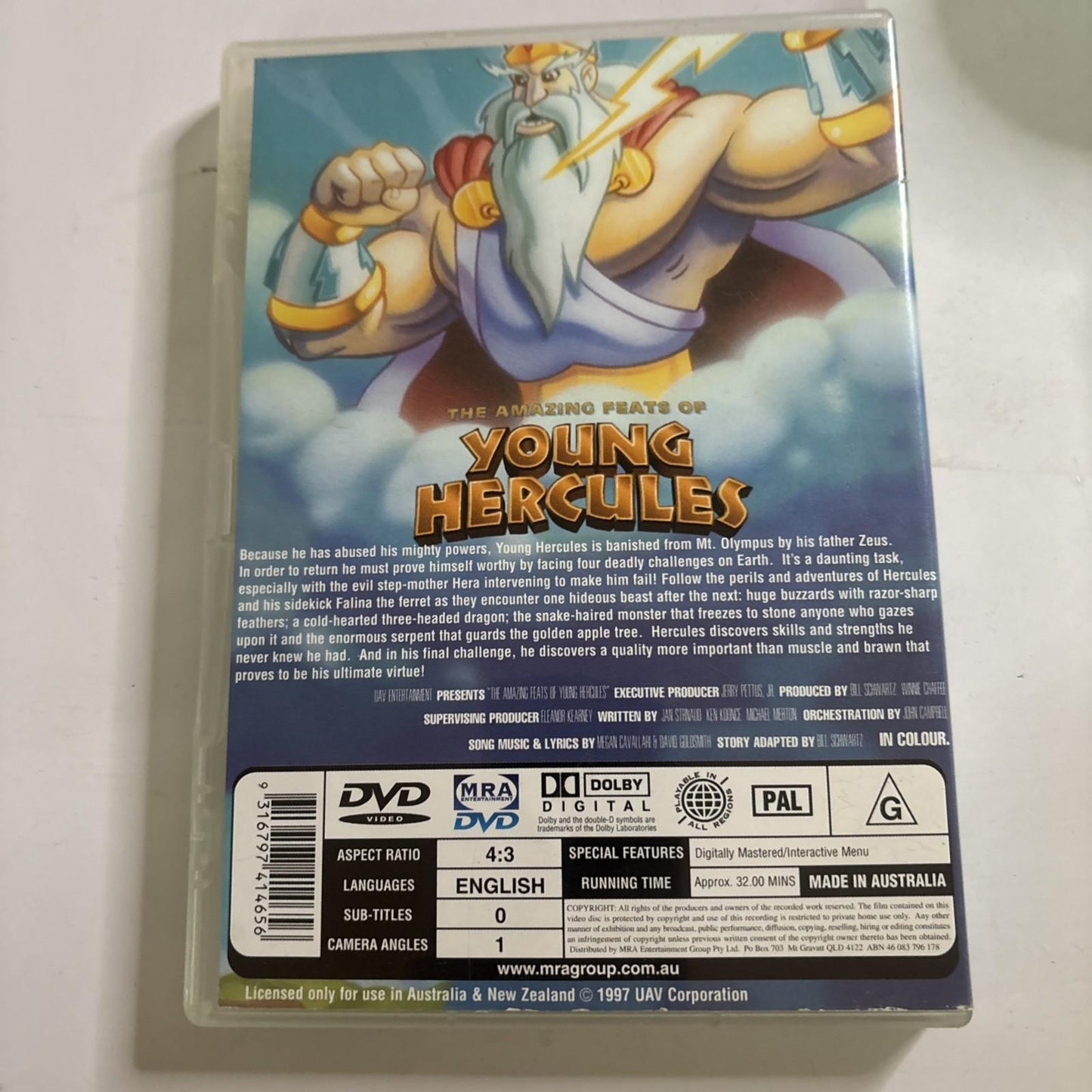 Amazing Feats of Young Hercules (DVD, 1997) All Regions
