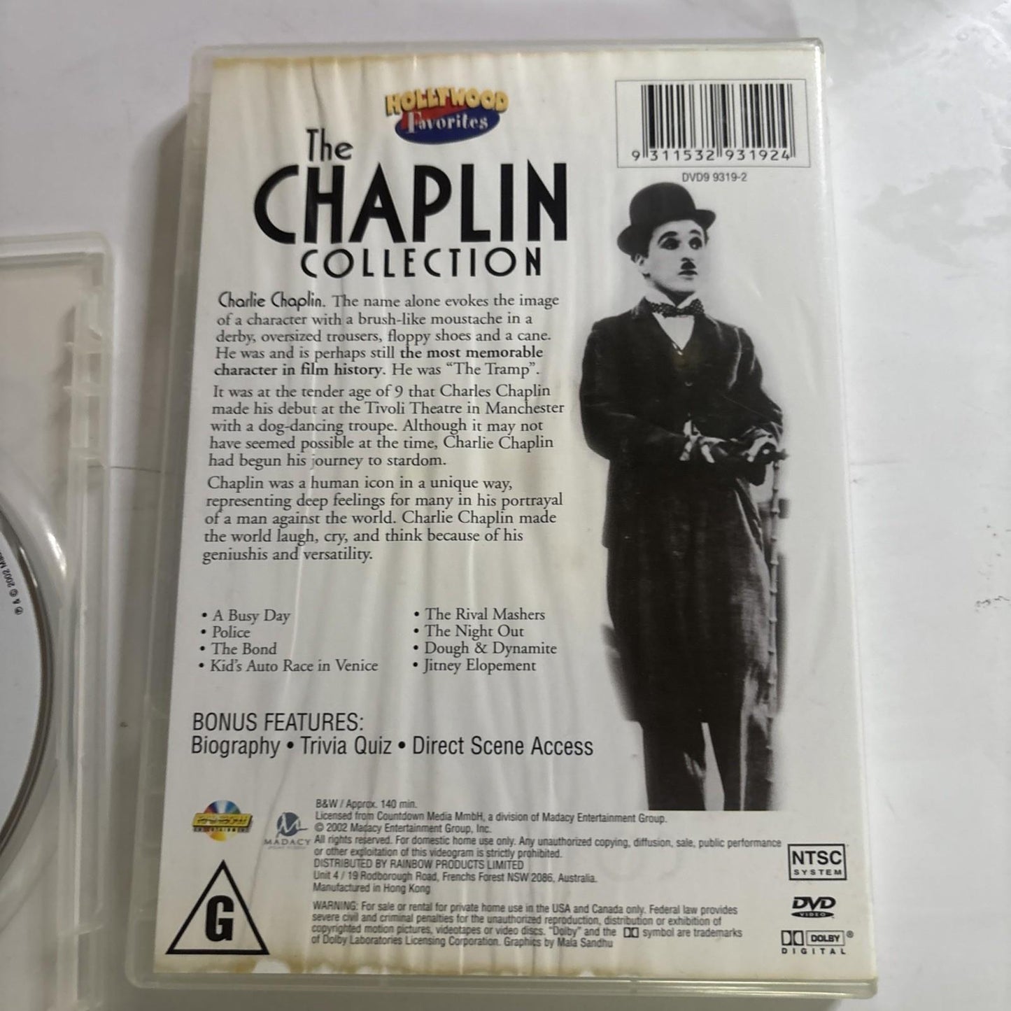 The Chaplin Collection (DVD, 2-Disc) All Regions Charlie Chaplin