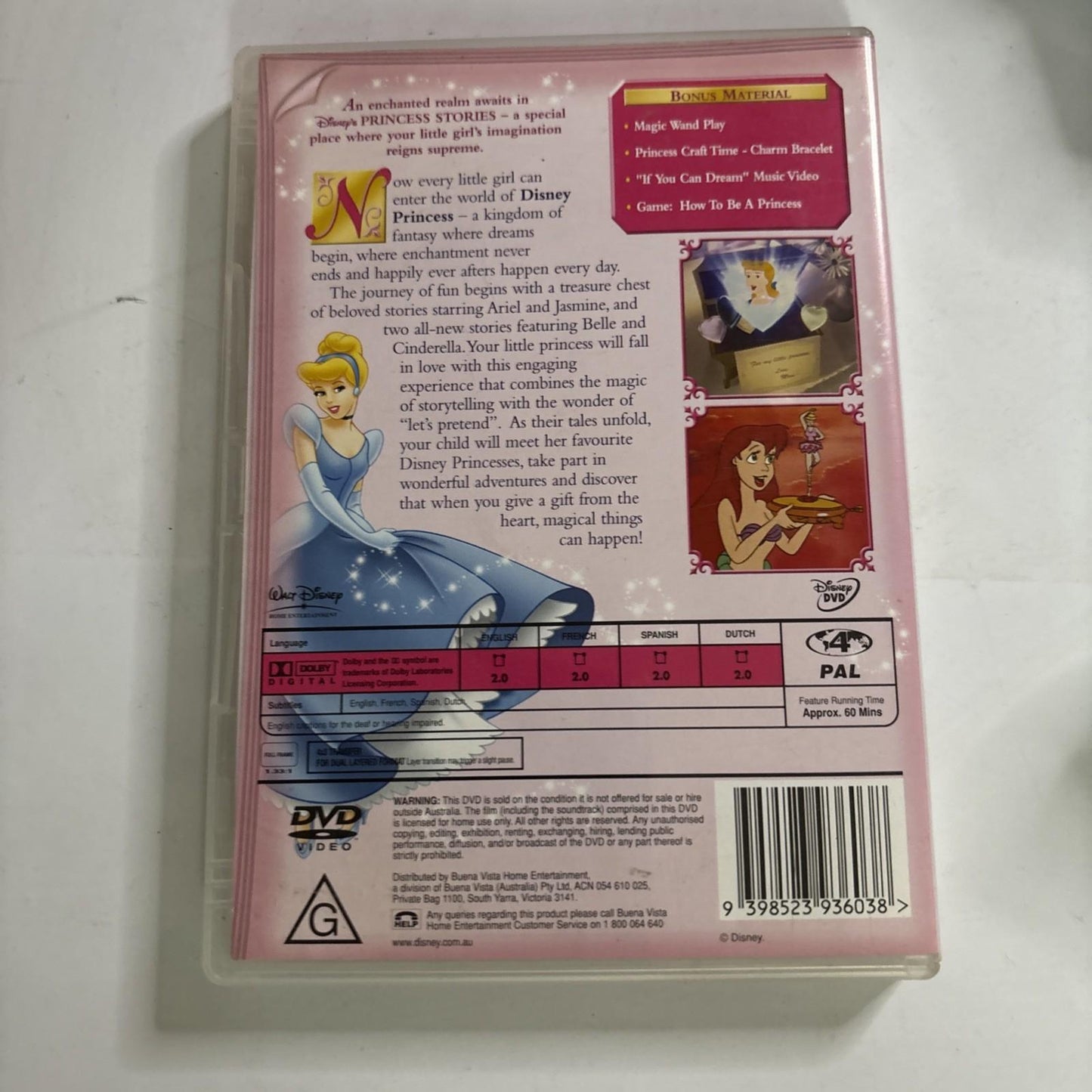 Princess Stories - A Gift from the Heart : Vol 1 (DVD, 2005) Region 4