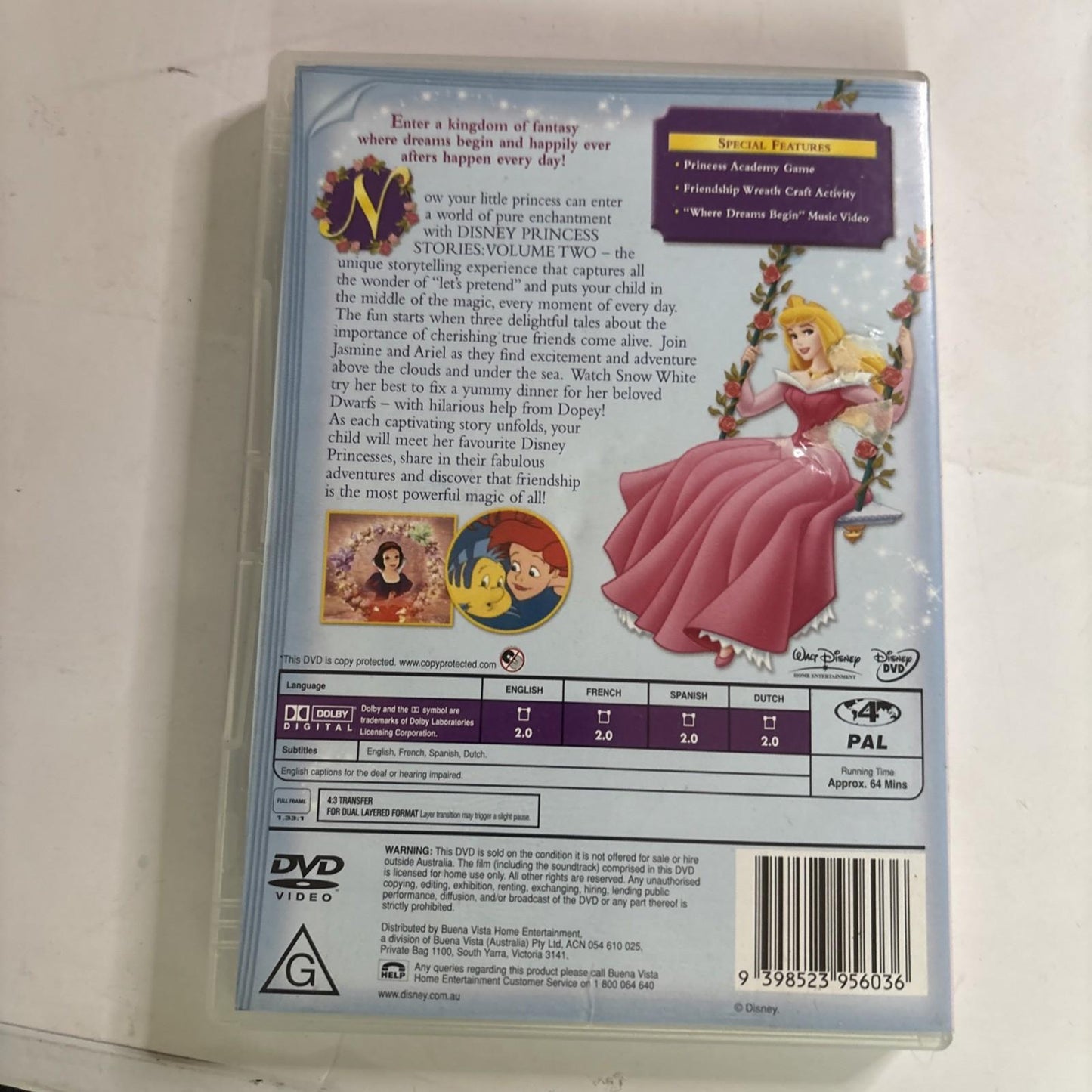 Princess Stories - Tales of Friendship : Vol 2 (DVD, 2005) Region 4