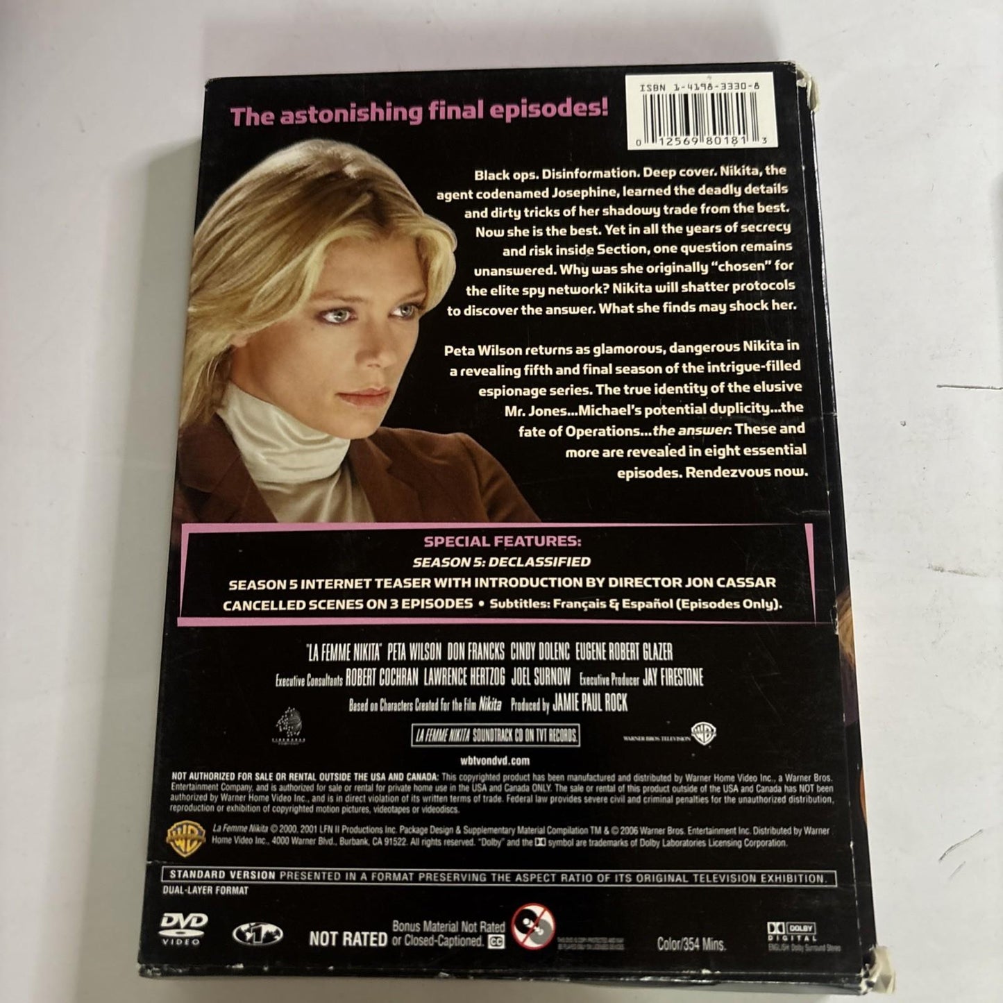 La Femme Nikita - Season 5 (DVD, 2001, 3-Disc) Region 1
