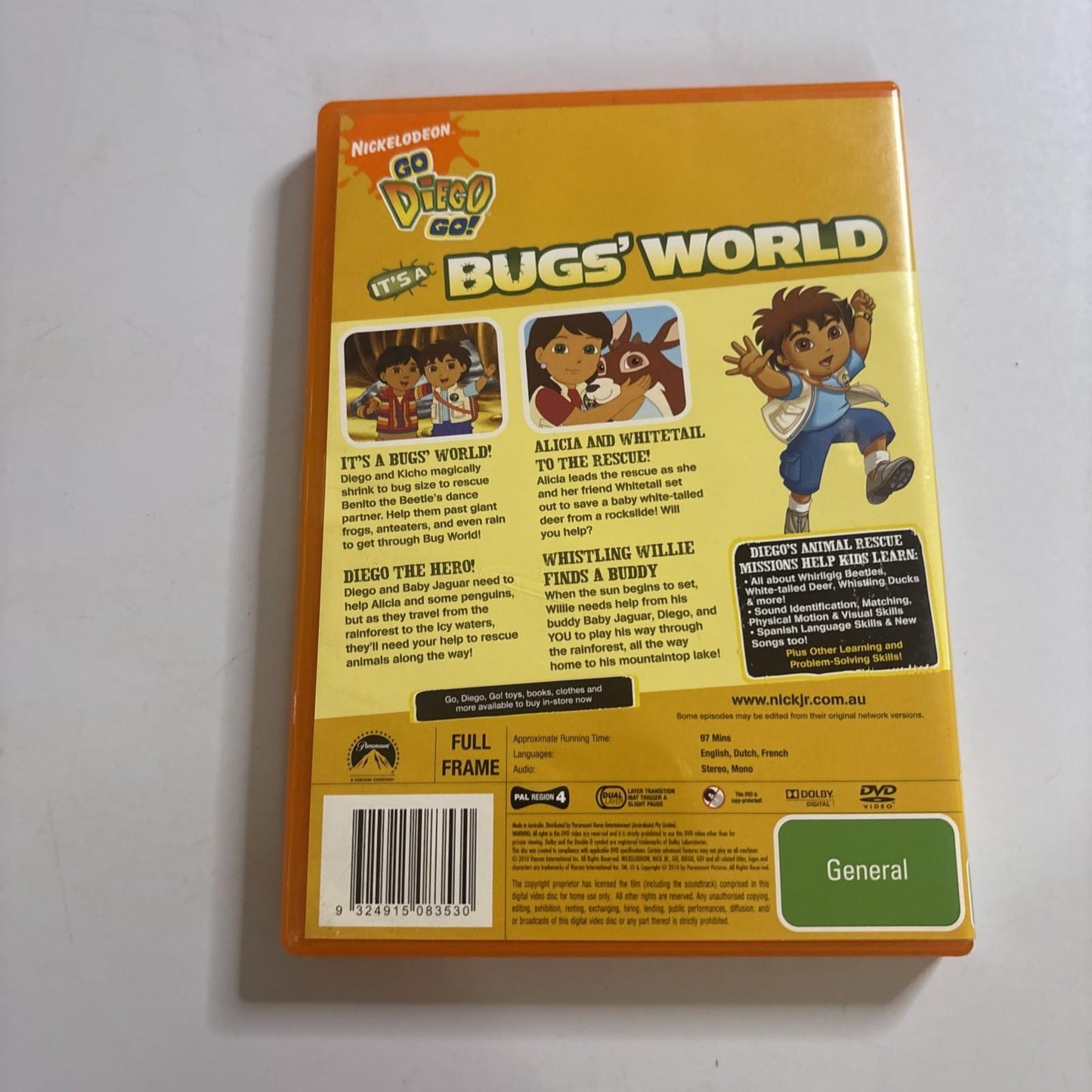 Go Diego Go! - It's a Bug's World (DVD, 2009)  Region 4