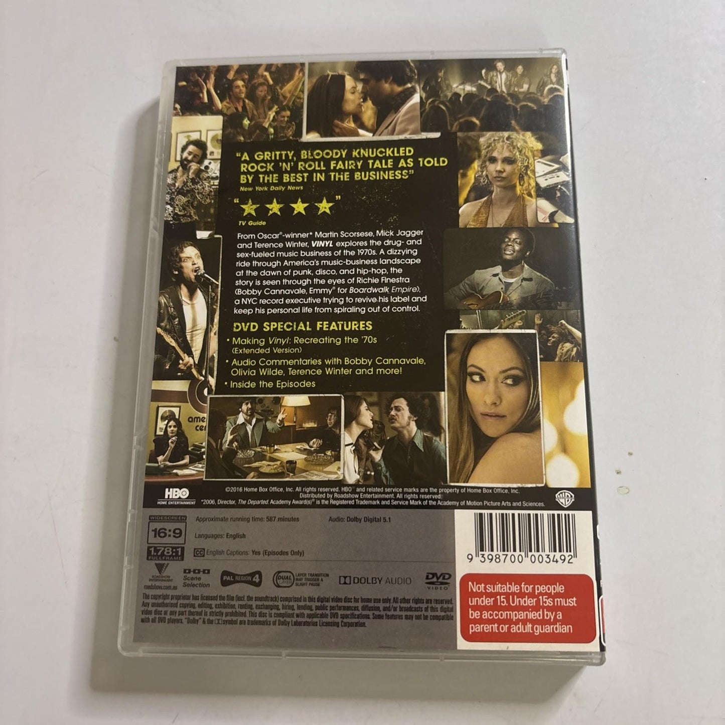 Vinyl : Series 1 (DVD, 2016) Martin Scorcese, Mick Jagger Region 4