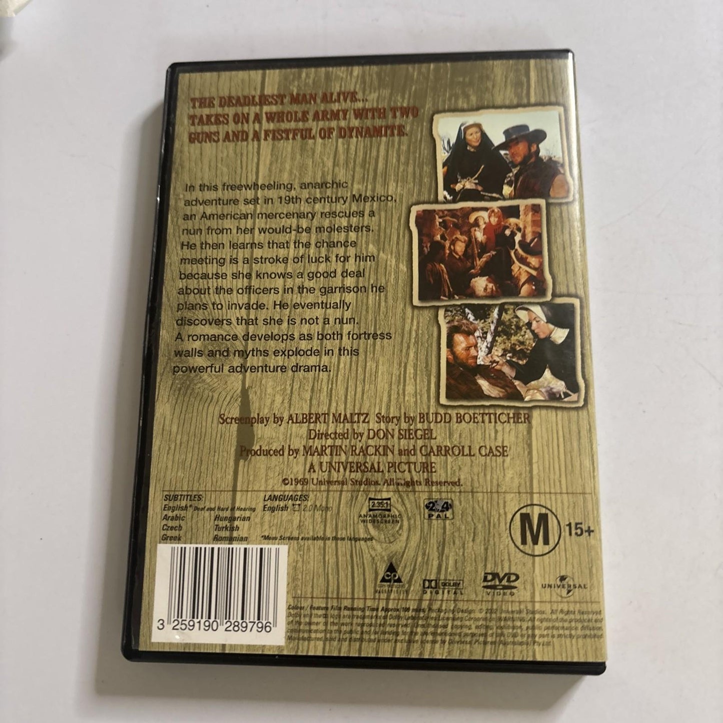 Two Mules for Sister Sara (DVD, 1970) Clint Eastwood Region 4,2
