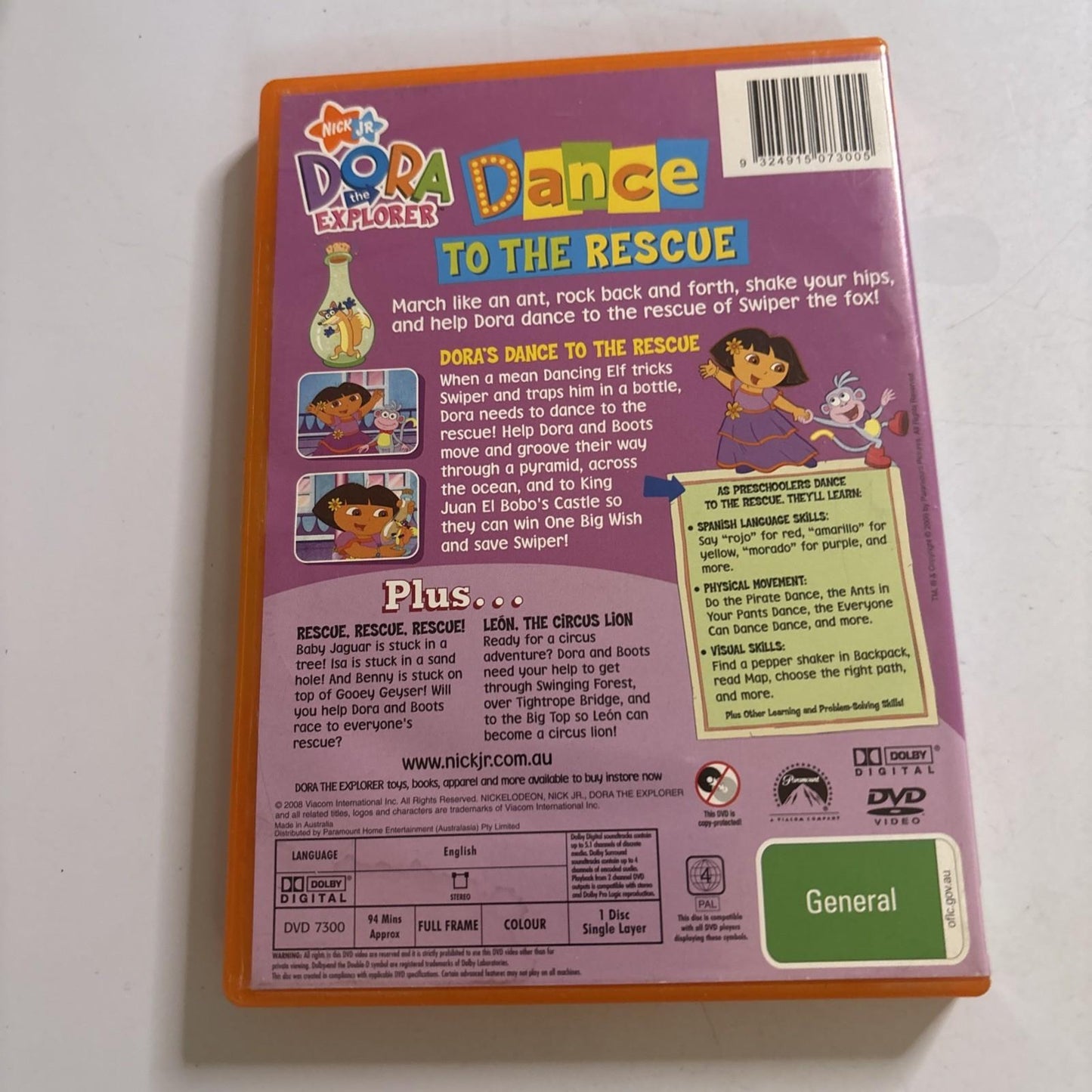 Dora the Explorer - Dance to the Rescue (DVD, 2000) Region 4