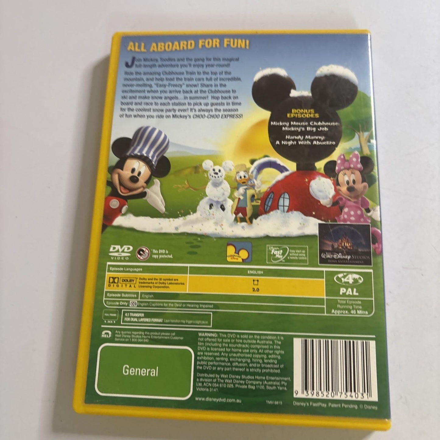 Mickey Mouse Clubhouse - Mickey's Choo Choo Express (DVD, 2009) Region 4