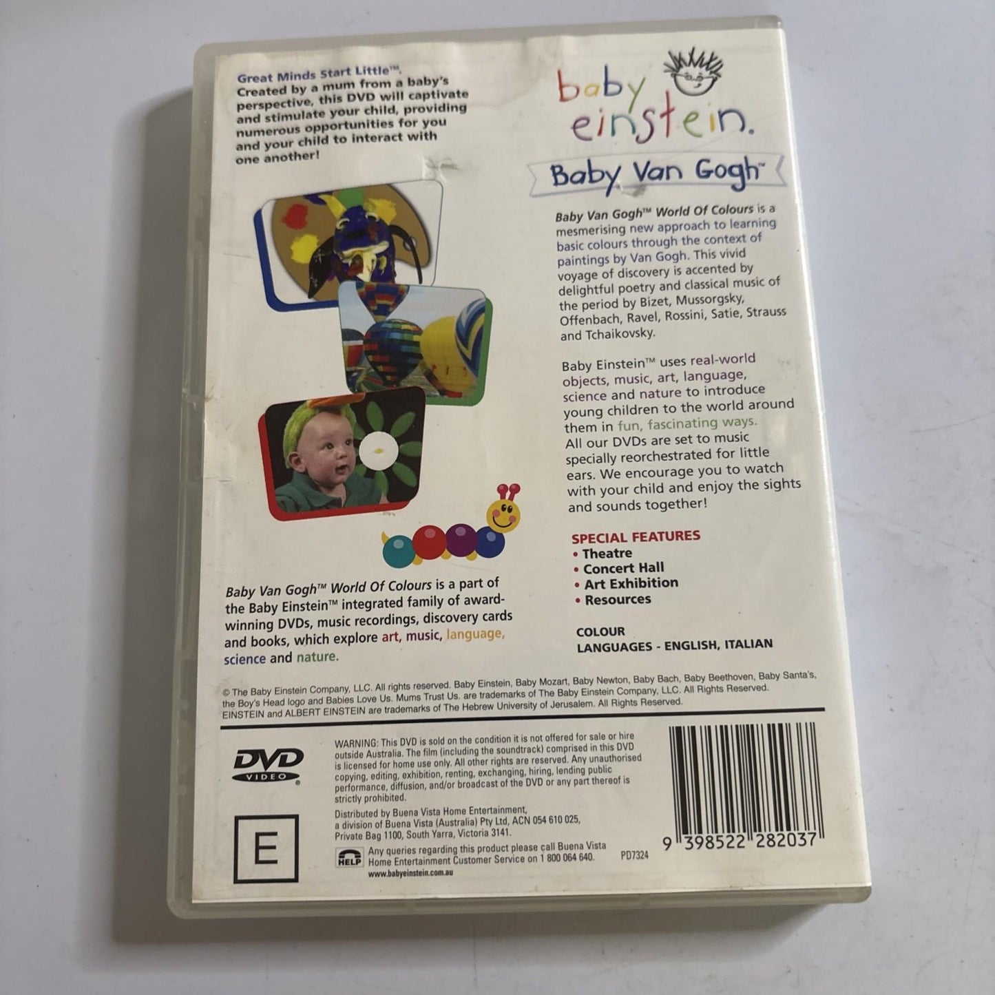 Baby Einstein: Baby Van Gogh - World of Colours (DVD, 2004) Region 4