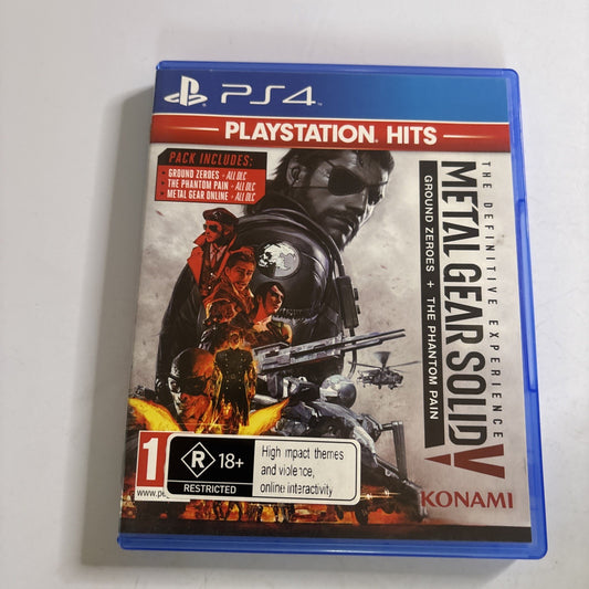 Metal Gear Solid V Ground Zero & The Phantom Pain Sony Playstation 4 PS4
