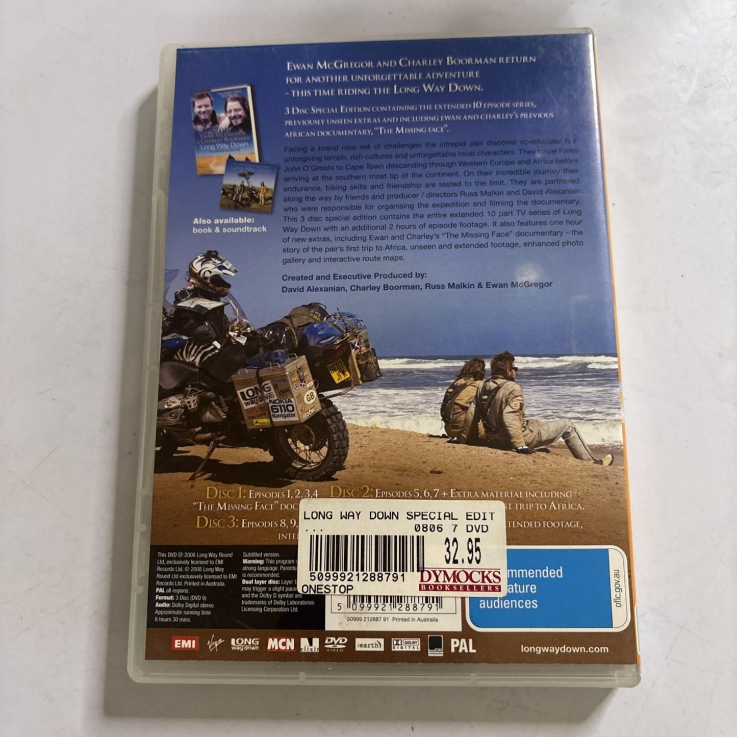 Long Way Down: Complete Series (DVD, 2008) Ewan McGregor All Regions