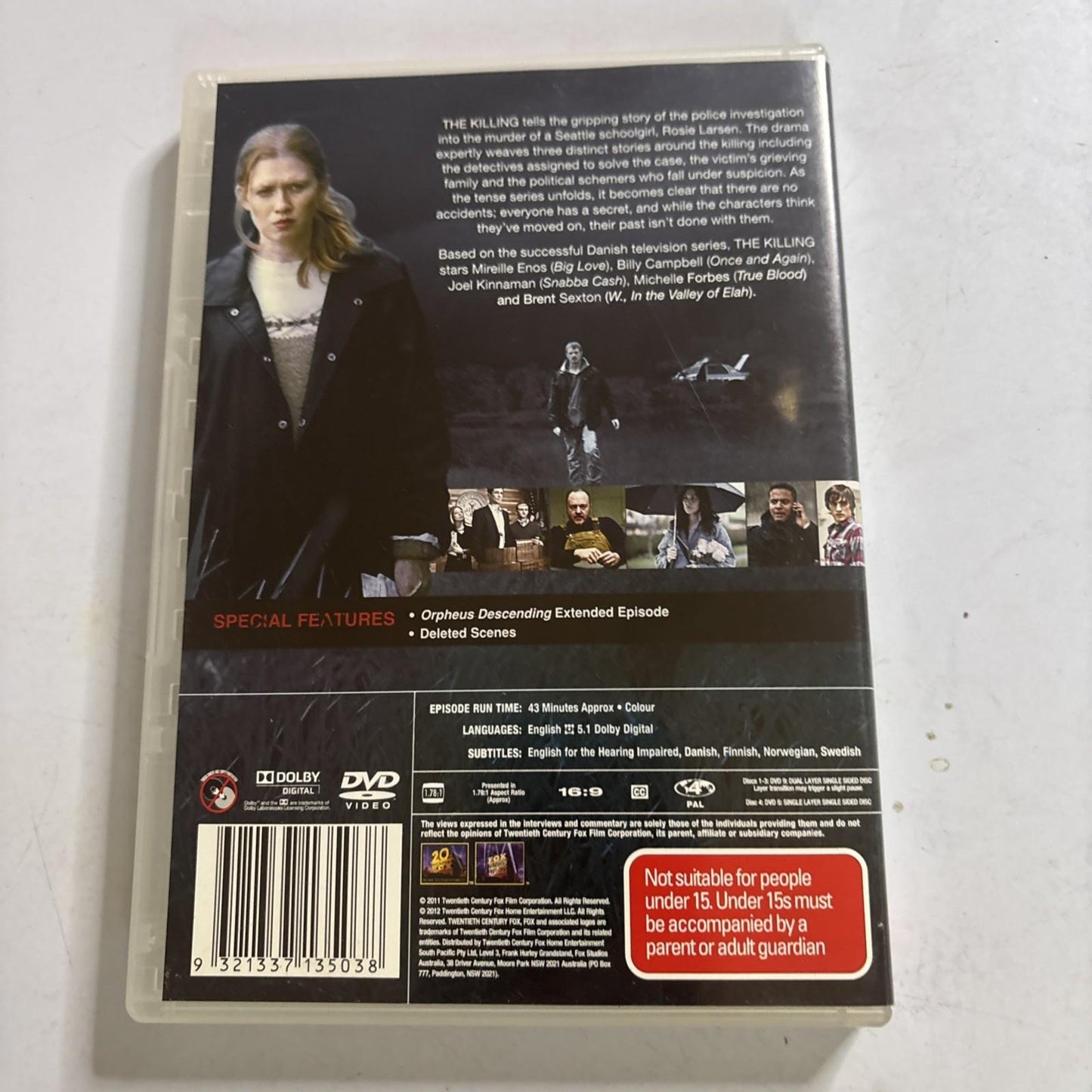 The Killing : Season 1 (DVD, 2011) Region 4