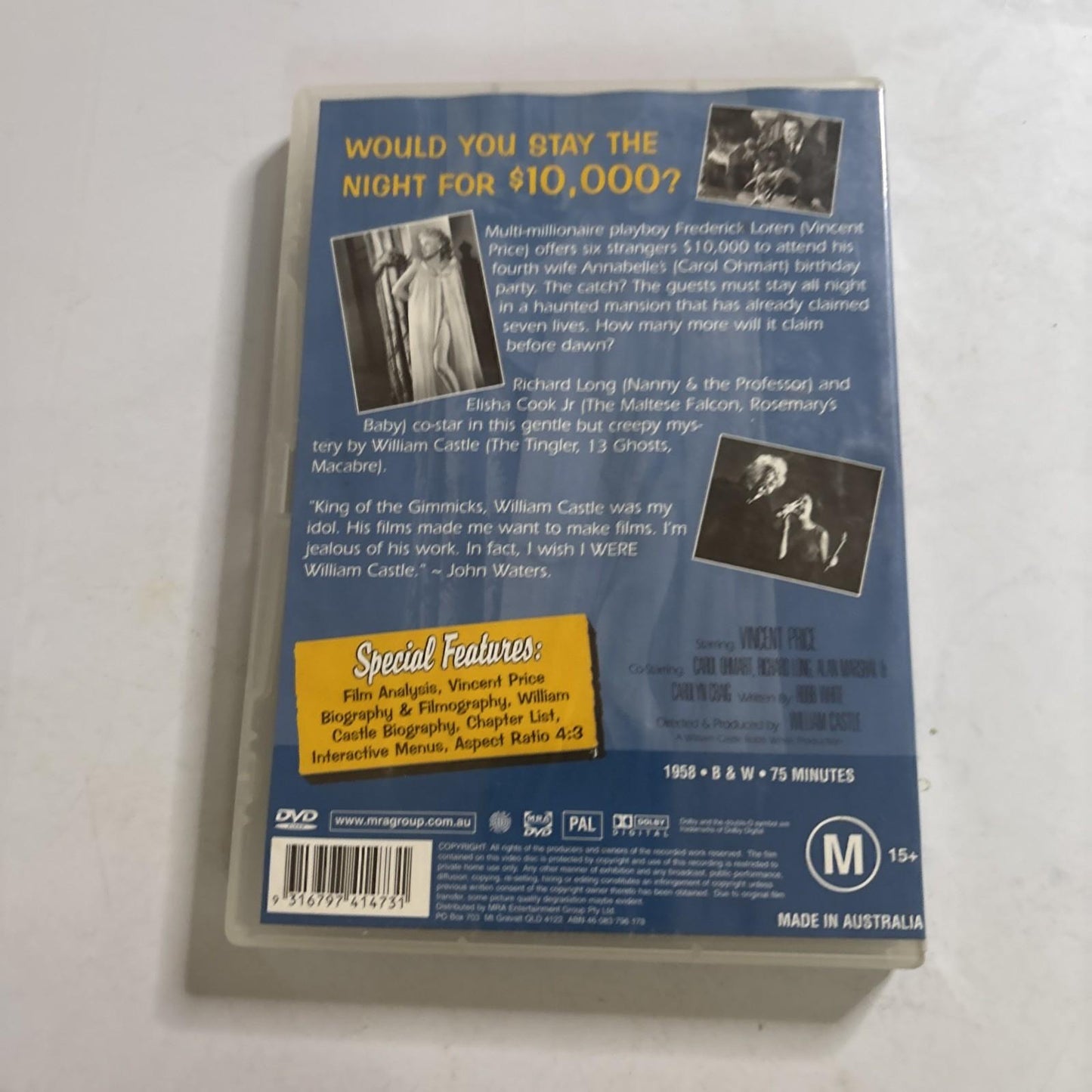 House on Haunted Hill (DVD, 1959) Vincent Price All Regions