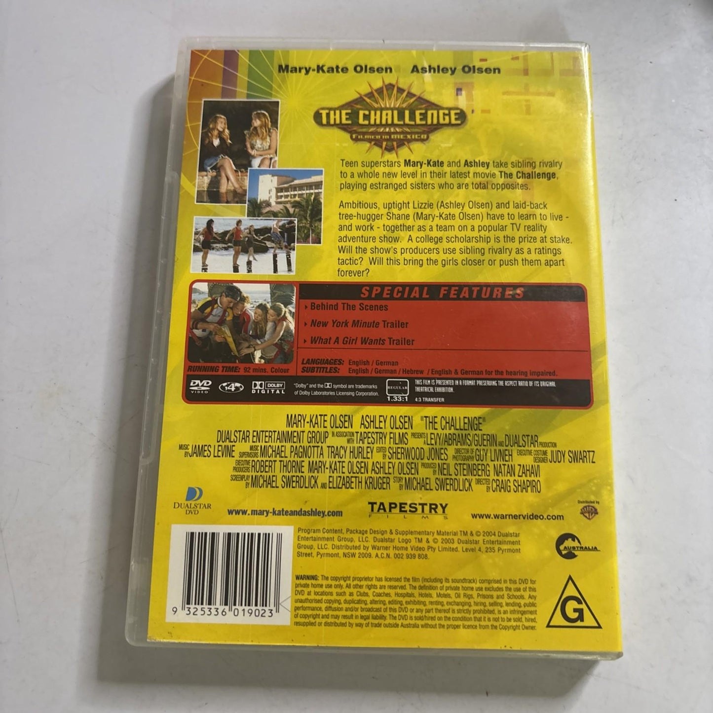 The Challenge (DVD, 2003) Mary-Kate Olsen, Ashley Olsen Region 4