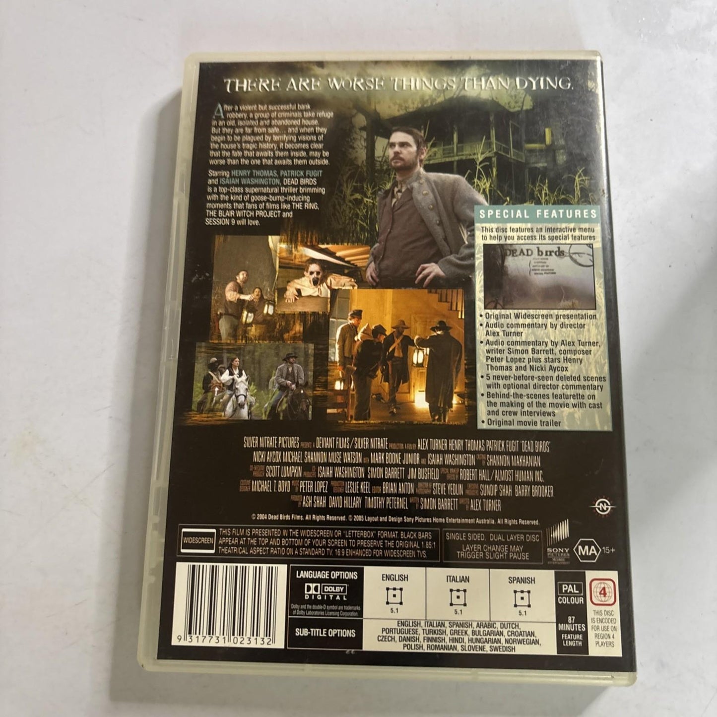 Dead Birds (DVD, 2005) Horror Cult Henry Thomas Region 4