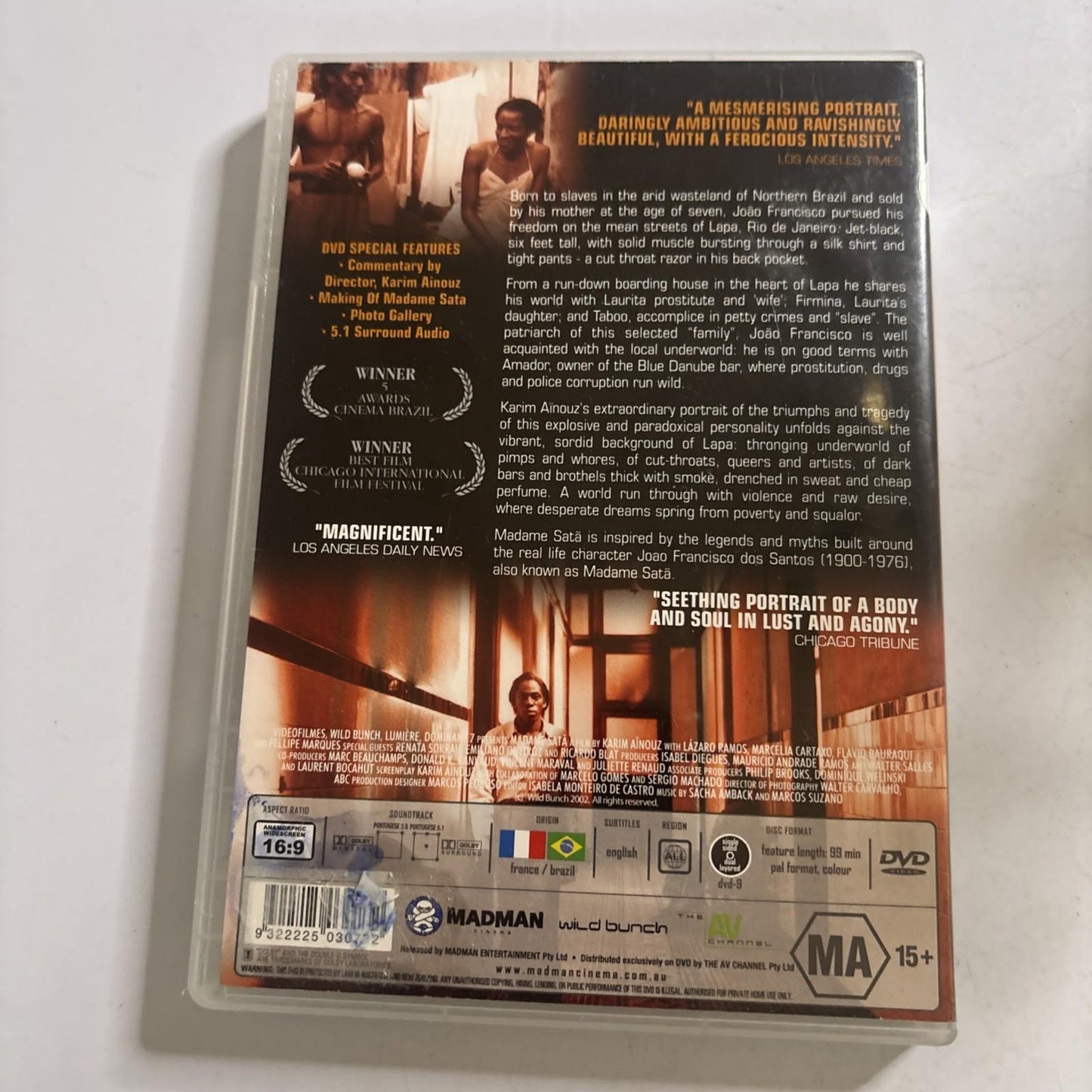 Madame Sata (DVD, 2002) All Regions