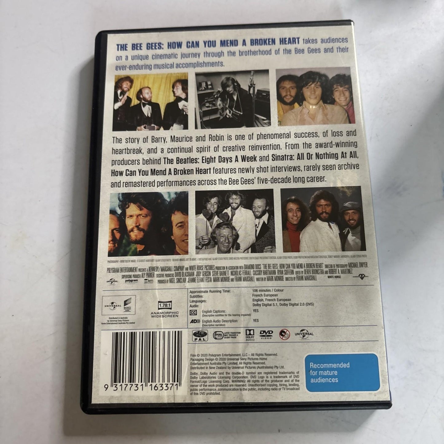 The Bee Gees - How Can You Mend a Broken Heart (DVD, 2020) Region 4,2