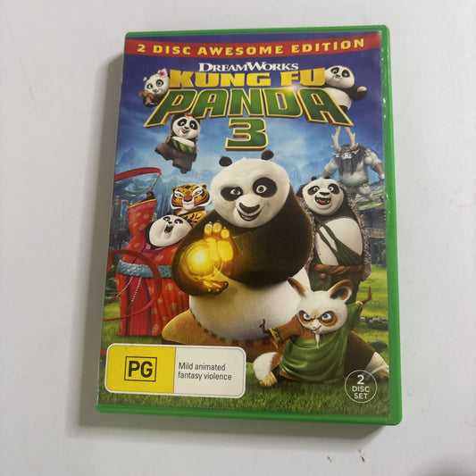 Kung Fu Panda 3 (DVD, 2016) 2-Disc Awesome Edition - Region 4