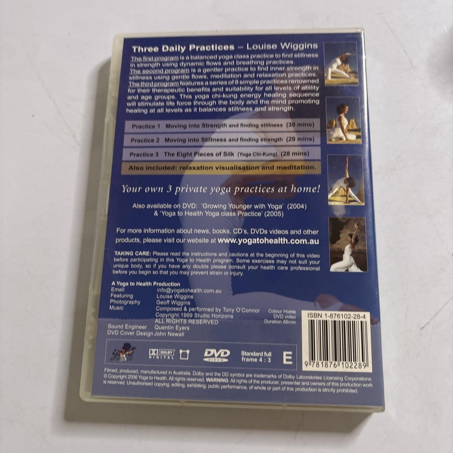 Yoga to Health: Three Daily Practices (DVD, 2006) All Regions