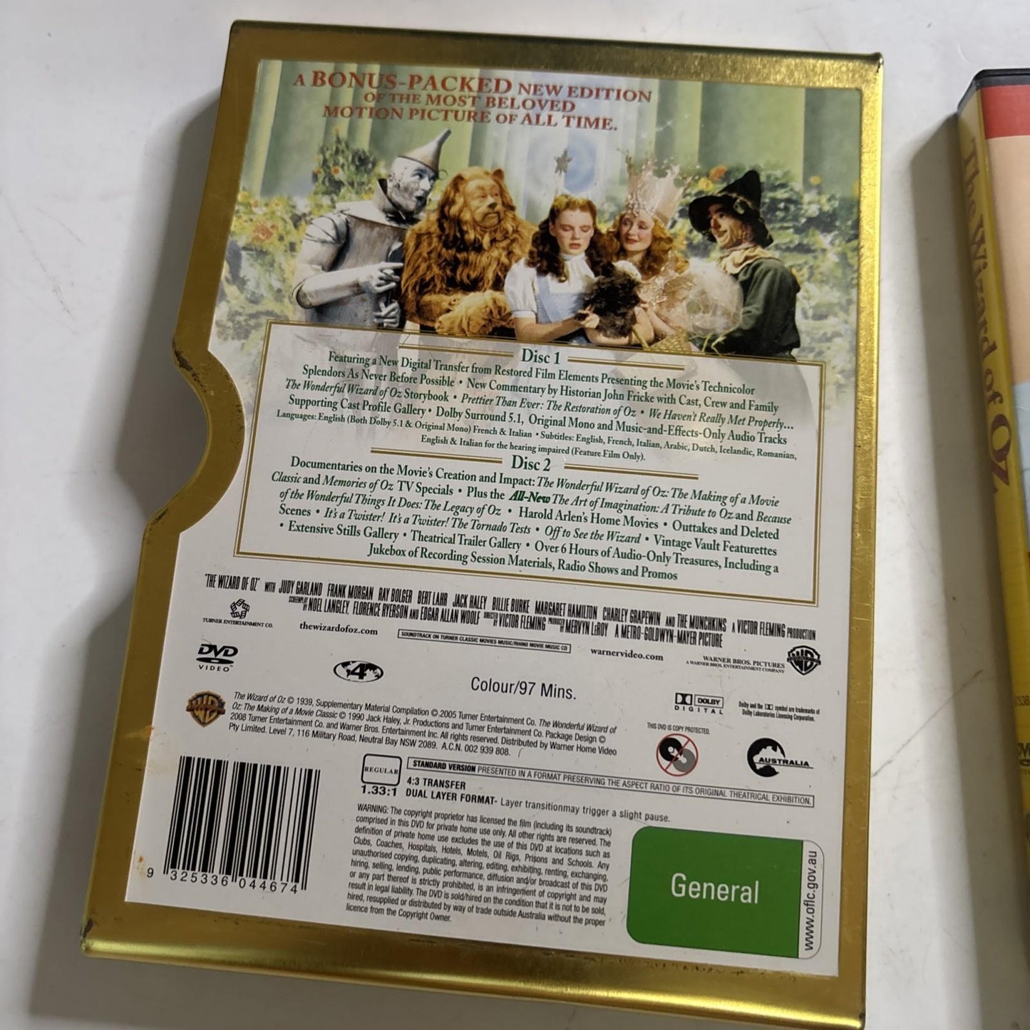 The Wizard of Oz - Special Steel Book Edition (DVD 1939) Region 4