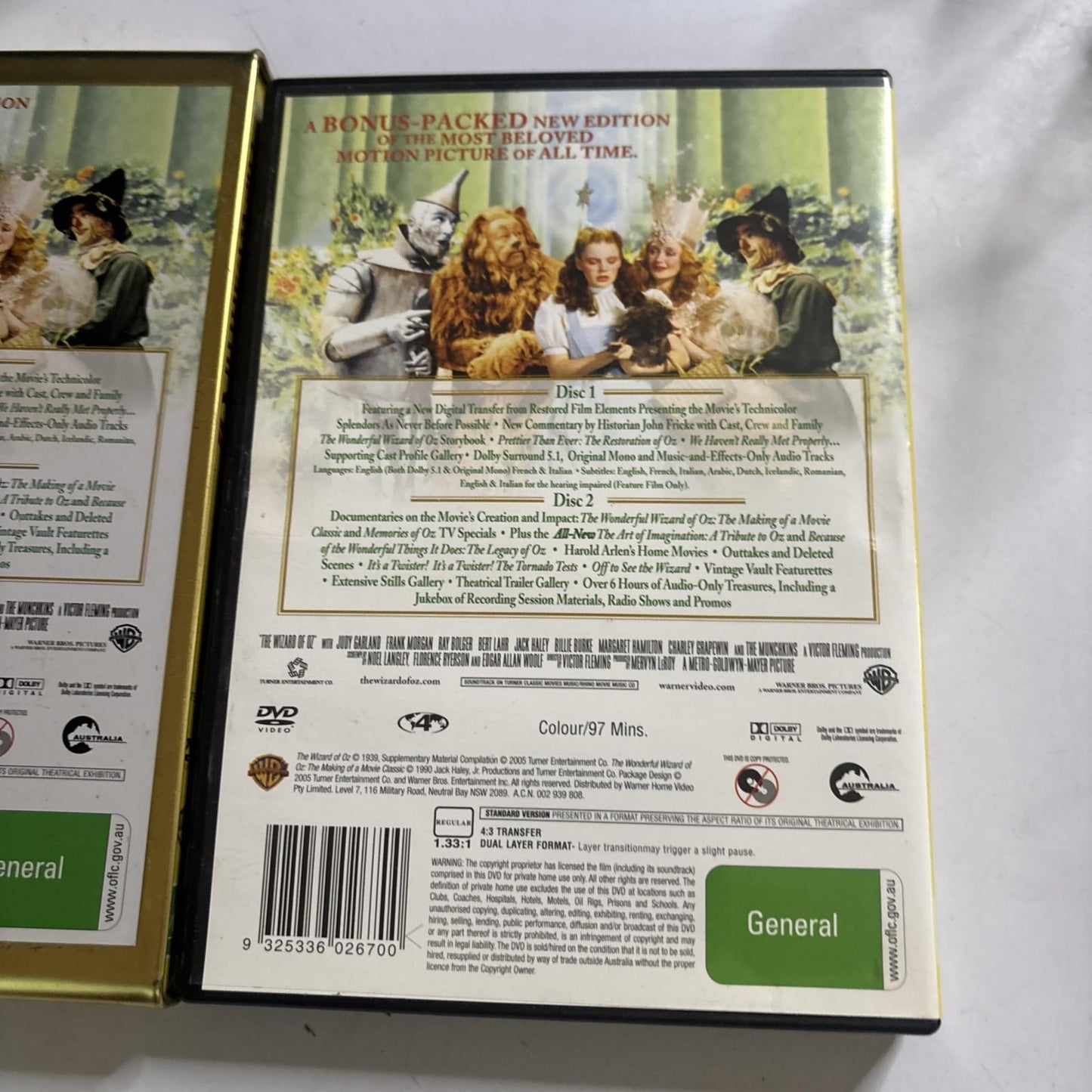 The Wizard of Oz - Special Steel Book Edition (DVD 1939) Region 4
