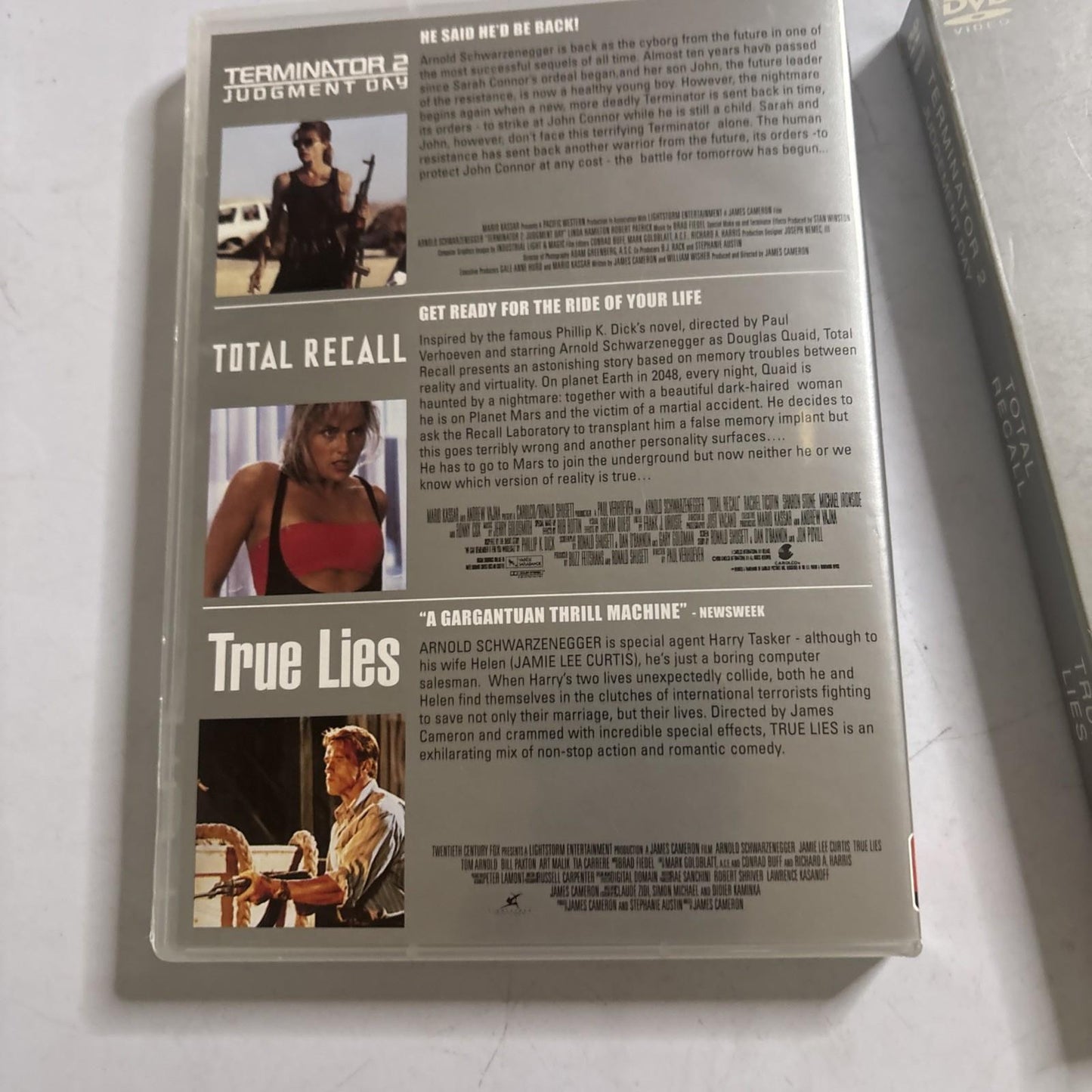 Total Recall / Terminator 2 Judgment Day / True Lies (DVD, 1990) Region 4