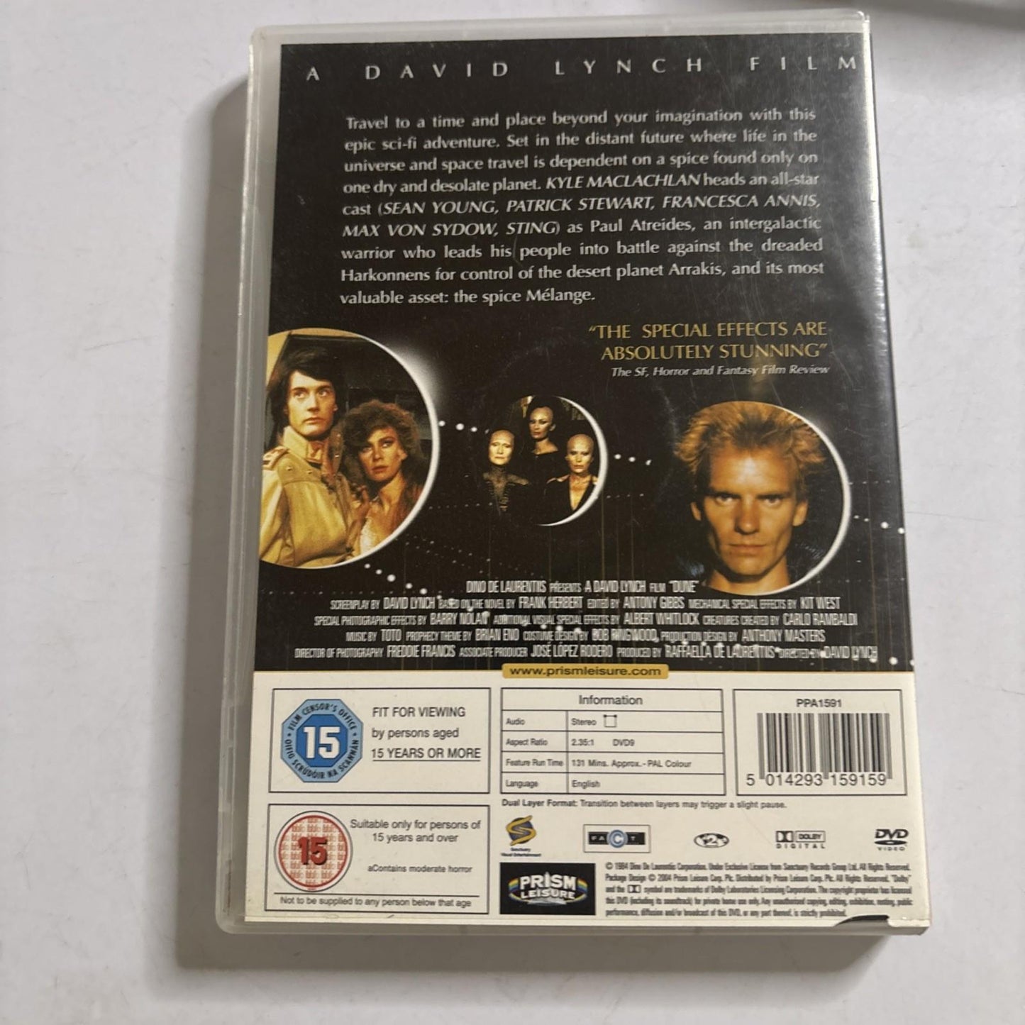 Dune (DVD, 1984) David Lynch, Sting Region 2