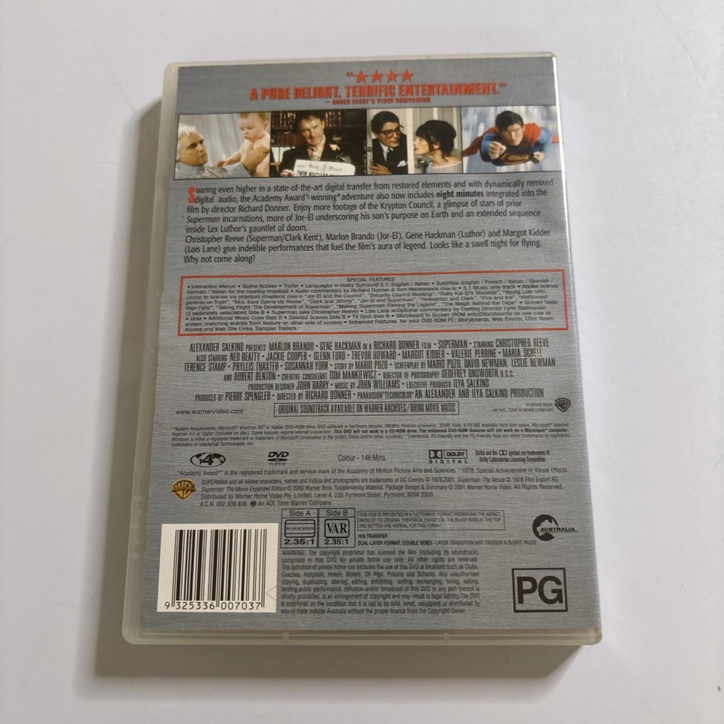 Superman - The Movie (Special Edition, DVD, 1978) Region 4