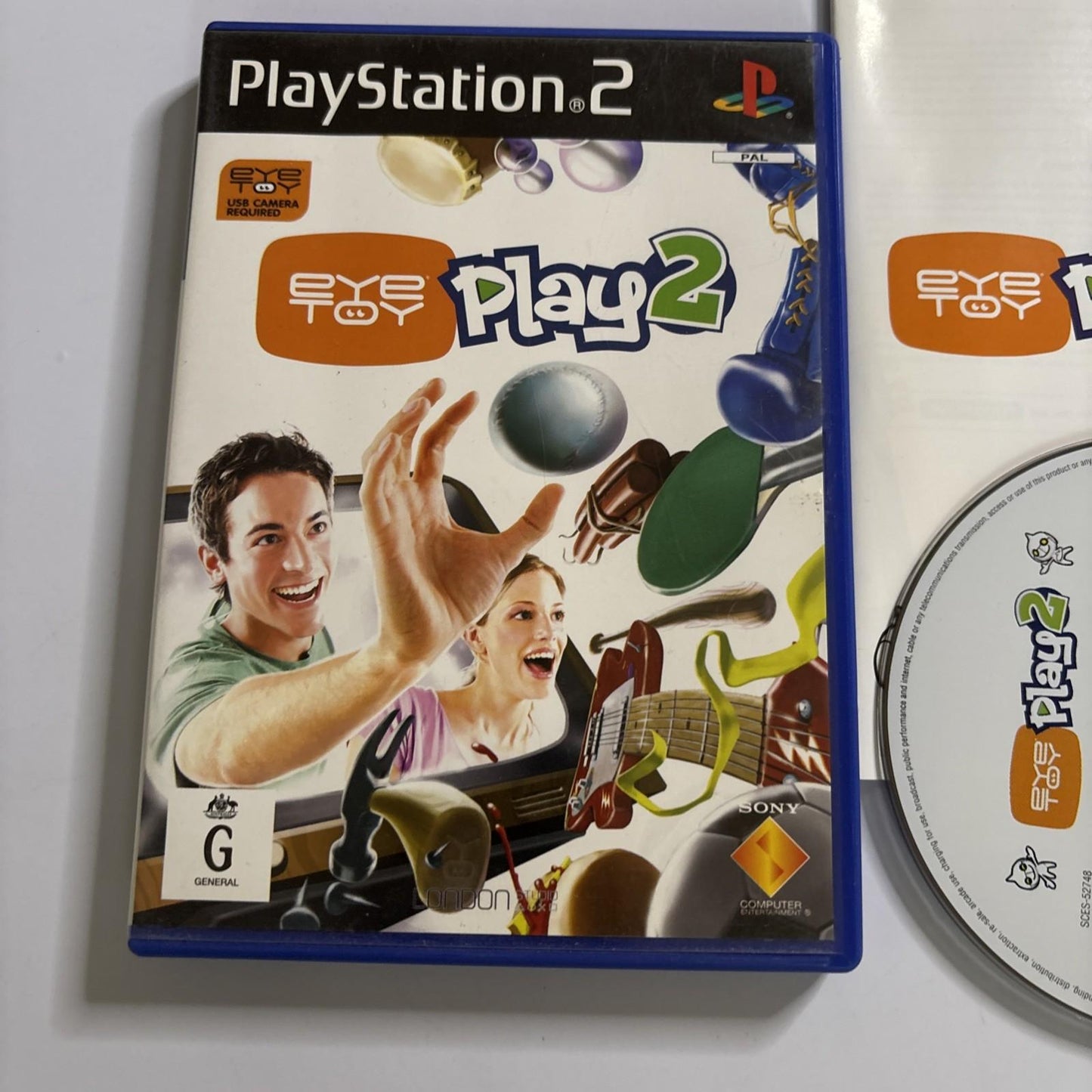 Eye Play 2 Sony Playstation 2 PS2 Manual