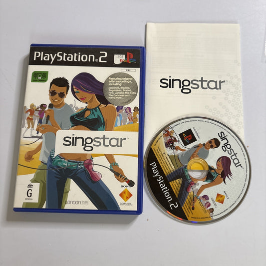 Singstar Sony PlayStation 2 PS2 Manual PAL