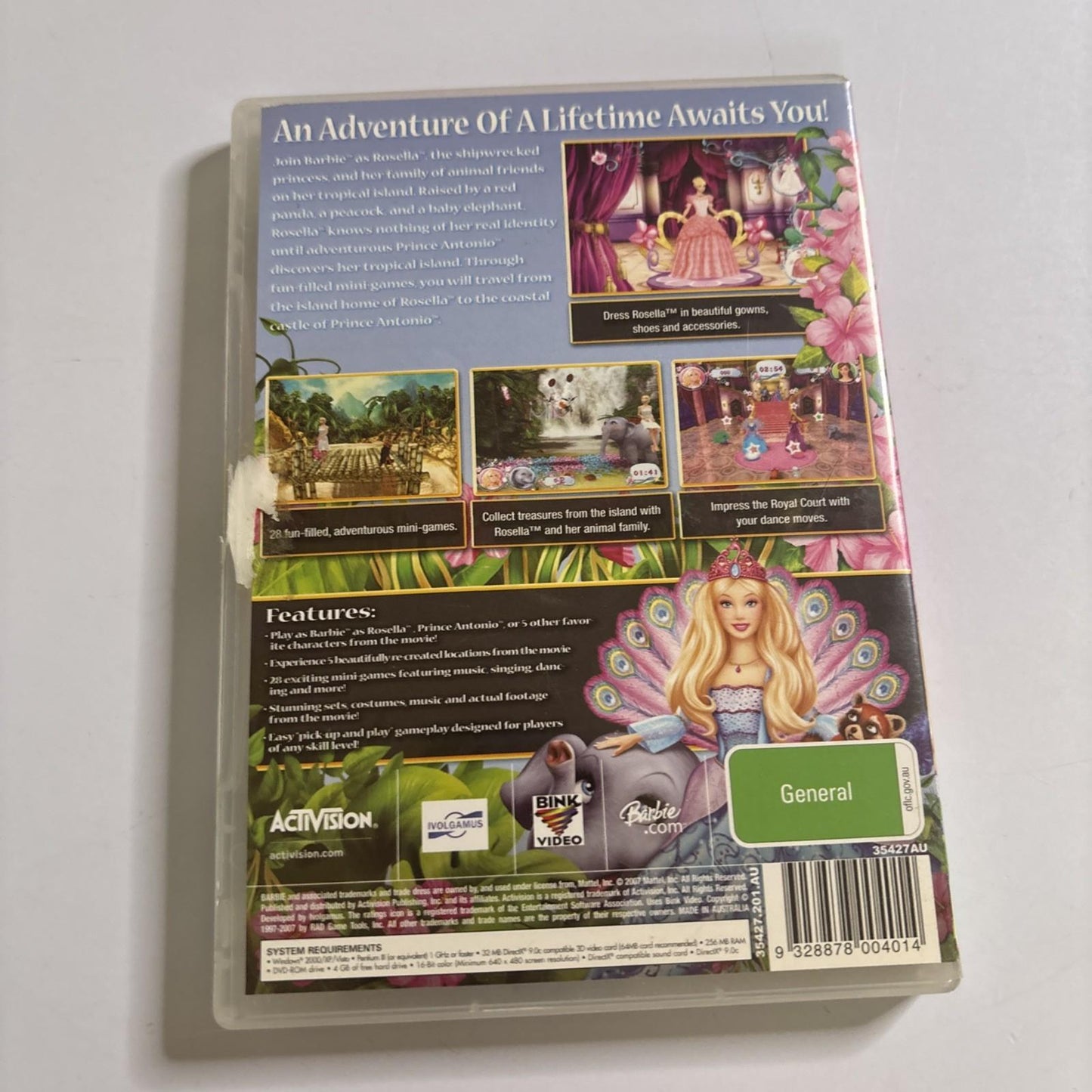 Barbie As The Island Princess PC DVD-ROM Video Game