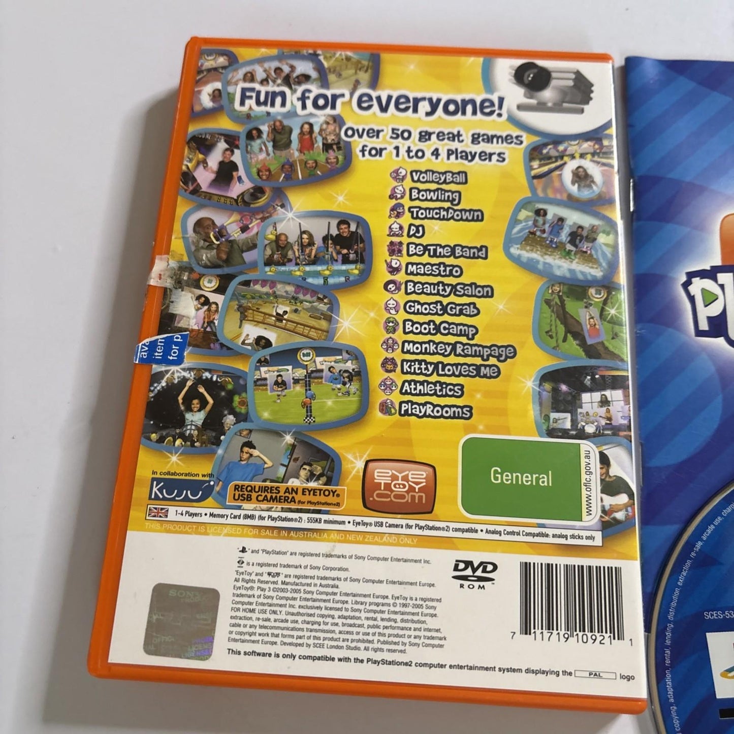 EyeToy: Play 3 - PlayStation 2 PS2 PAL - Complete w/Manual