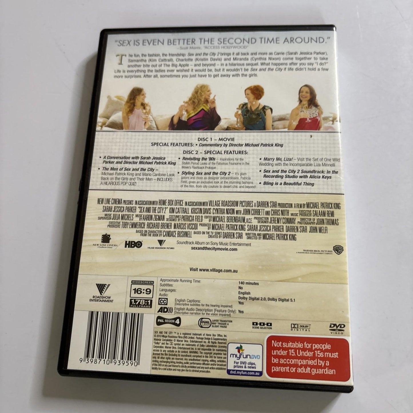 Sex and the City 2 (Special Edition, DVD, 2010) Region 4