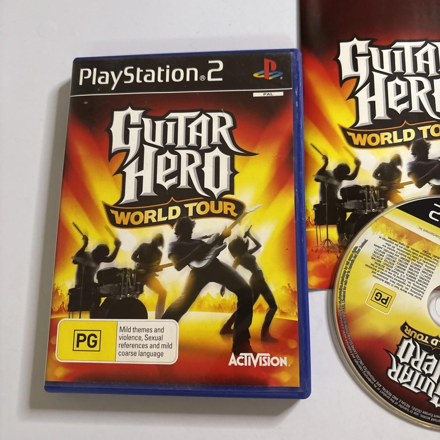 Guitar Hero World Tour Sony Playstation 2 PS2 Manual PAL