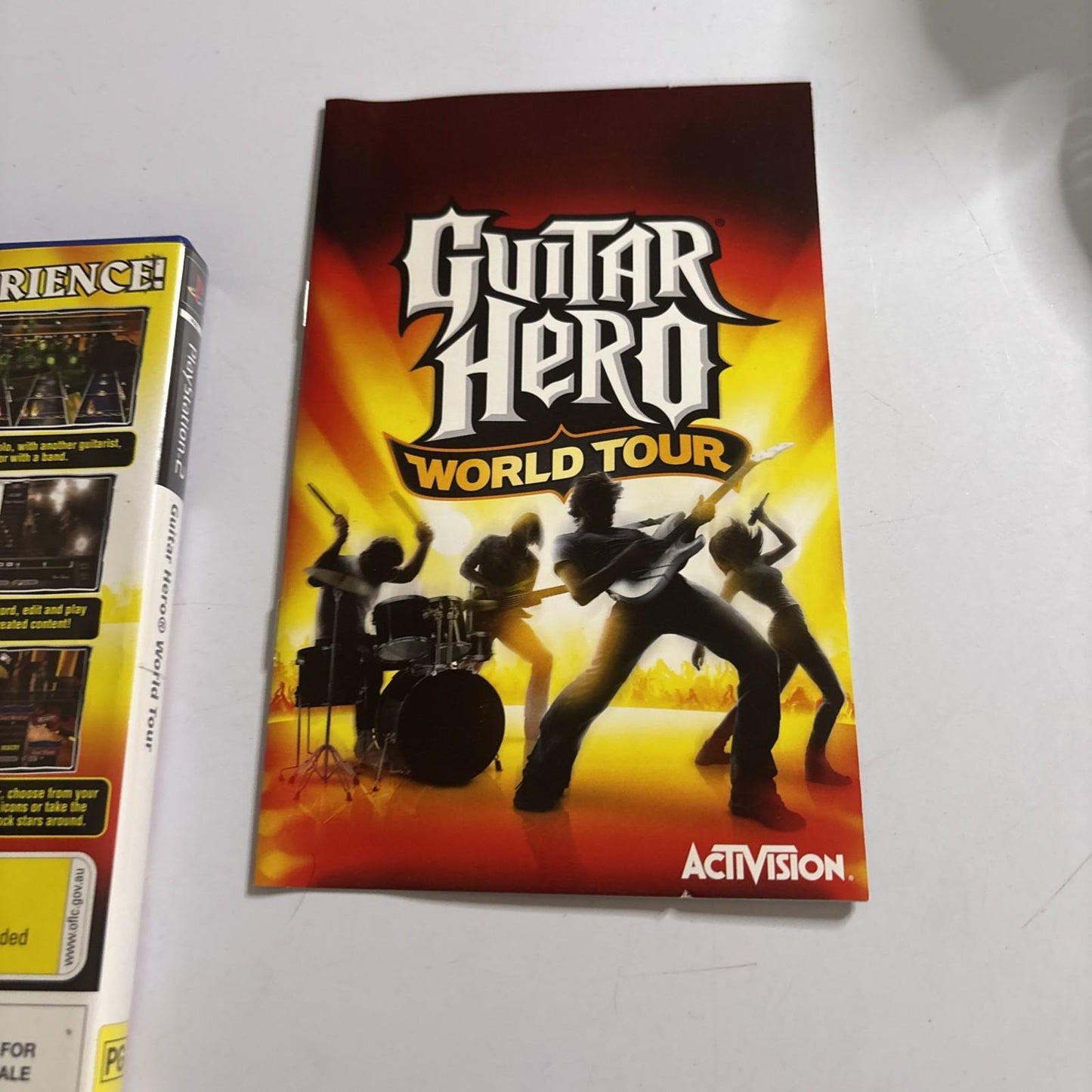 Guitar Hero World Tour Sony Playstation 2 PS2 Manual PAL