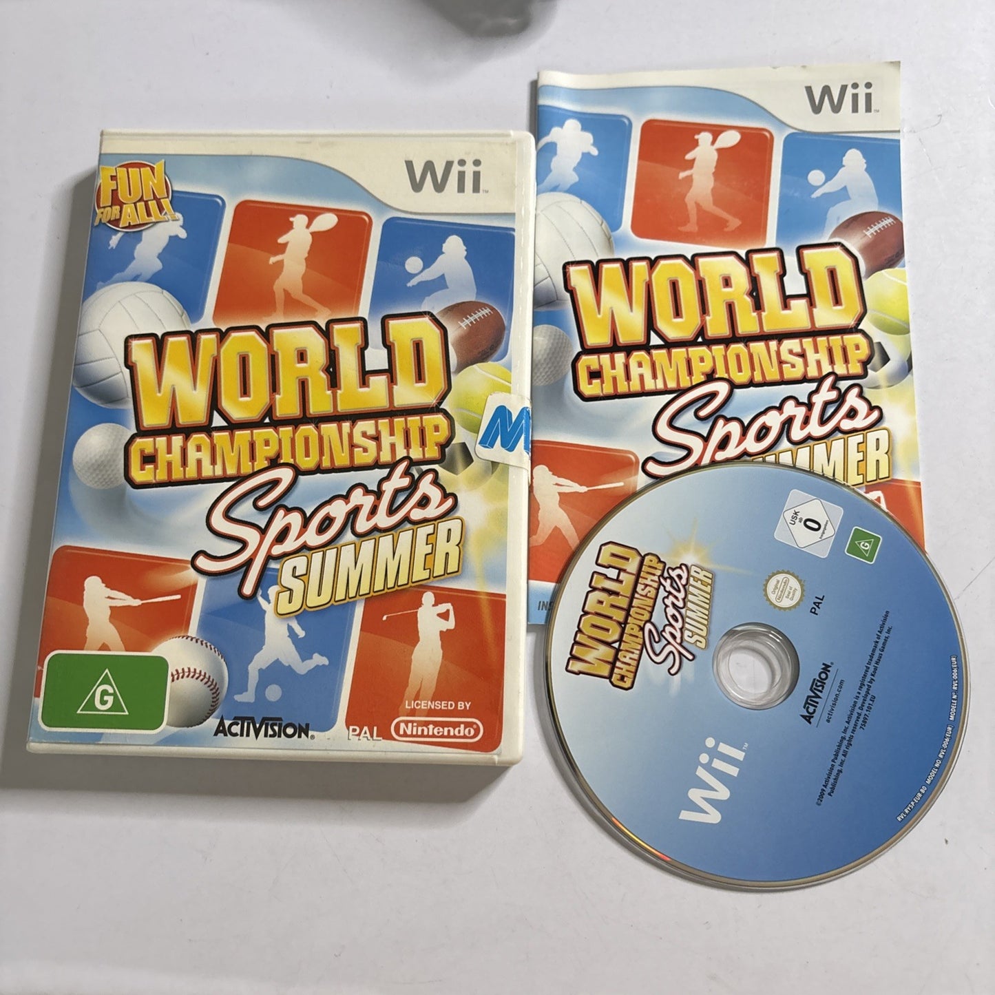 World Championship Sports Summer - Nintendo Wii - PAL Manual