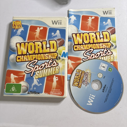 World Championship Sports Summer - Nintendo Wii - PAL Manual