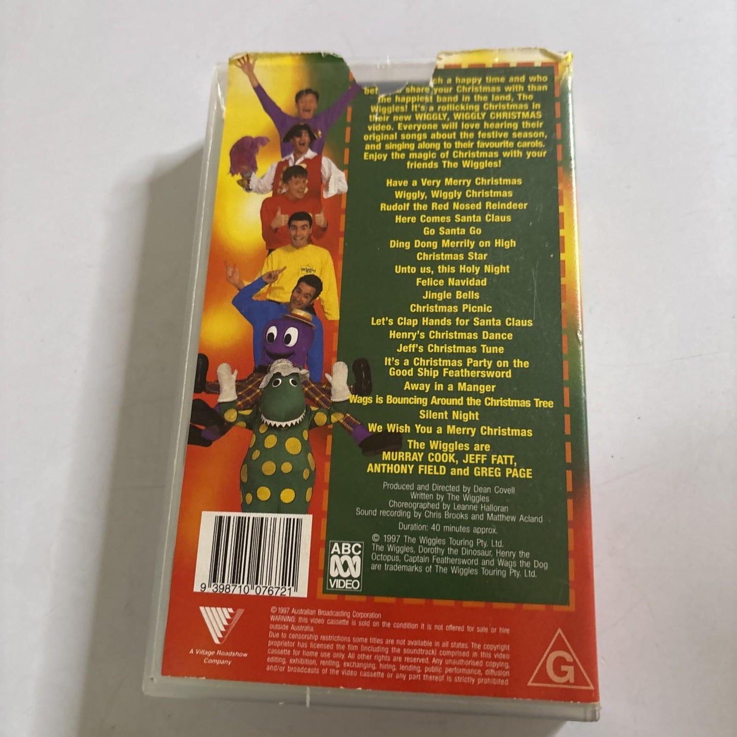 The Wiggles - Wiggly, Wiggly  Christmas (VHS, 1997) ABC 1997 PAL