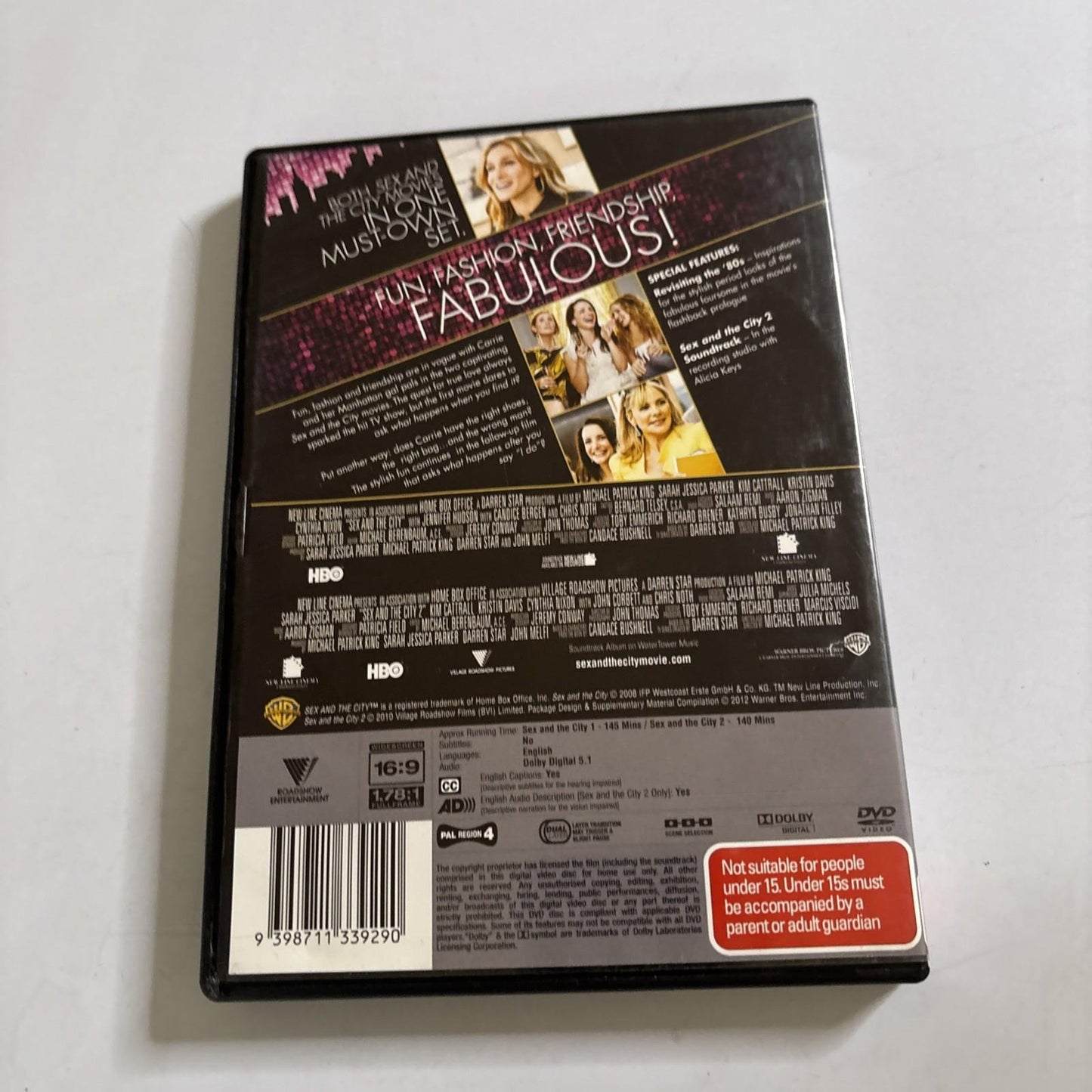 Sex and the City The Movies 1 & 2 DVD - Sarah Jessica Parker 2-Disc Set Region 4