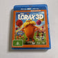 Dr. Seuss' The Lorax (Blu-ray 3D, 2012) Region B