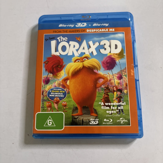 Dr. Seuss' The Lorax (Blu-ray 3D, 2012) Region B