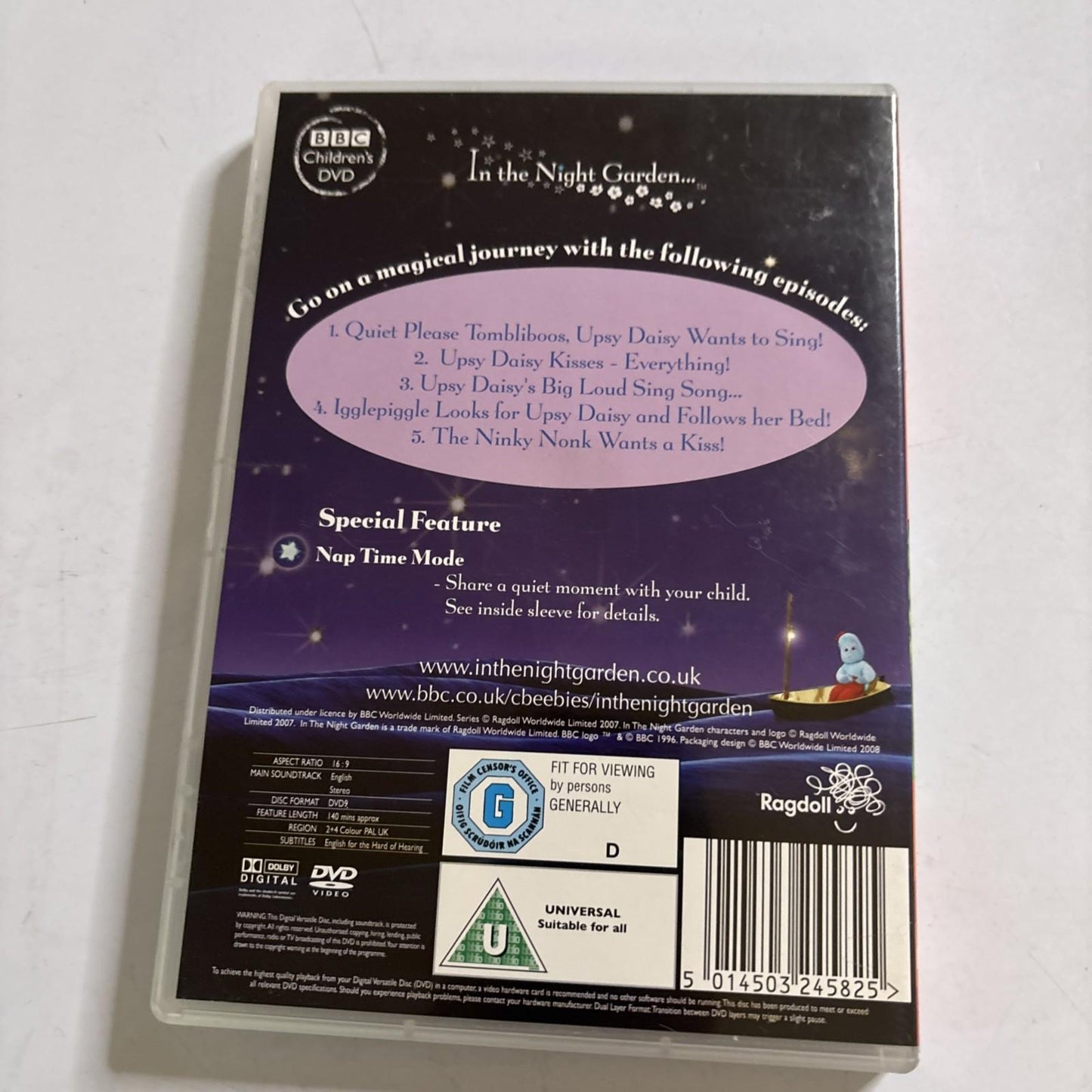In The Night Garden - Hello Upsy Daisy! (DVD, 2007) Region 4 &2