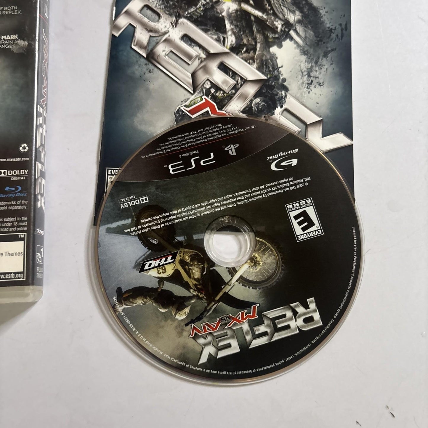 MX vs ATV Reflex - SONY Playstation 3 PS3 Manual