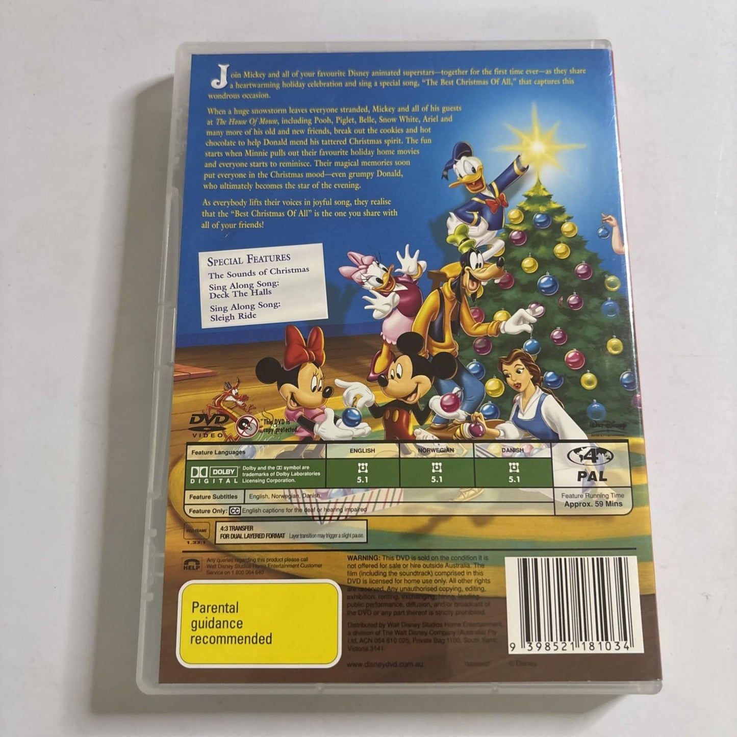 Mickey's Magical Christmas (DVD, 2001) Region 4