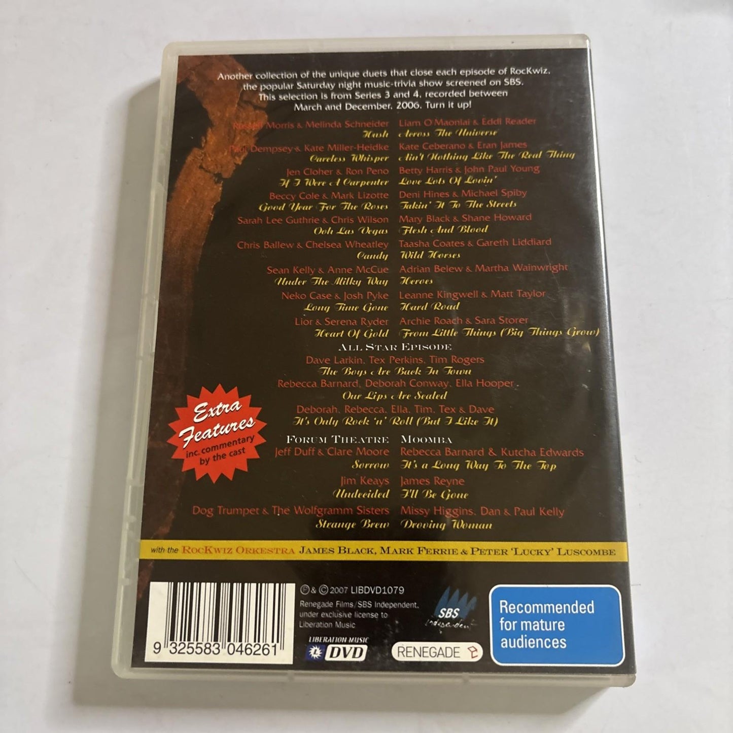 The Rockwiz Duets Volume 2 (DVD, 2007) All Regions