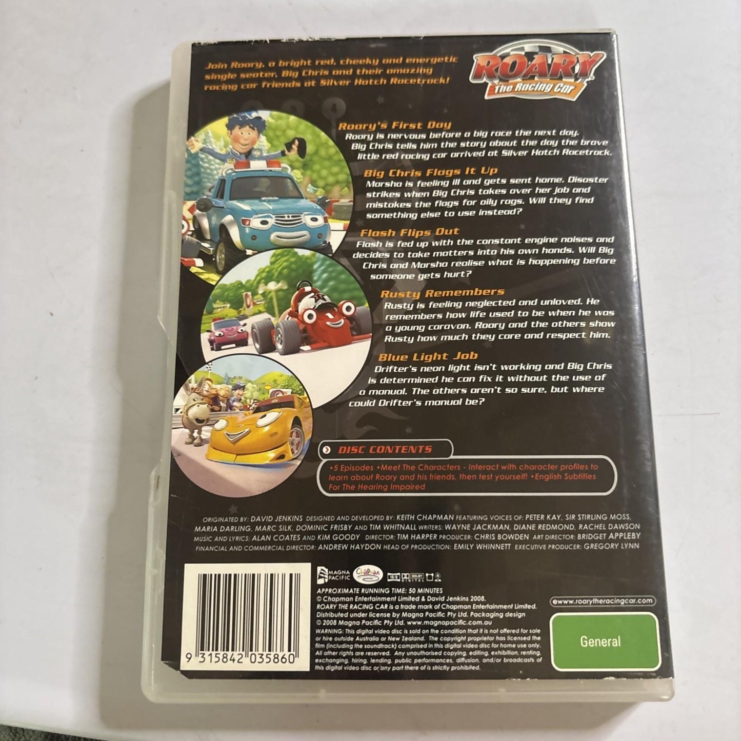 Roary the Racing Car - Roary's First Day (DVD, 2007) Region 4