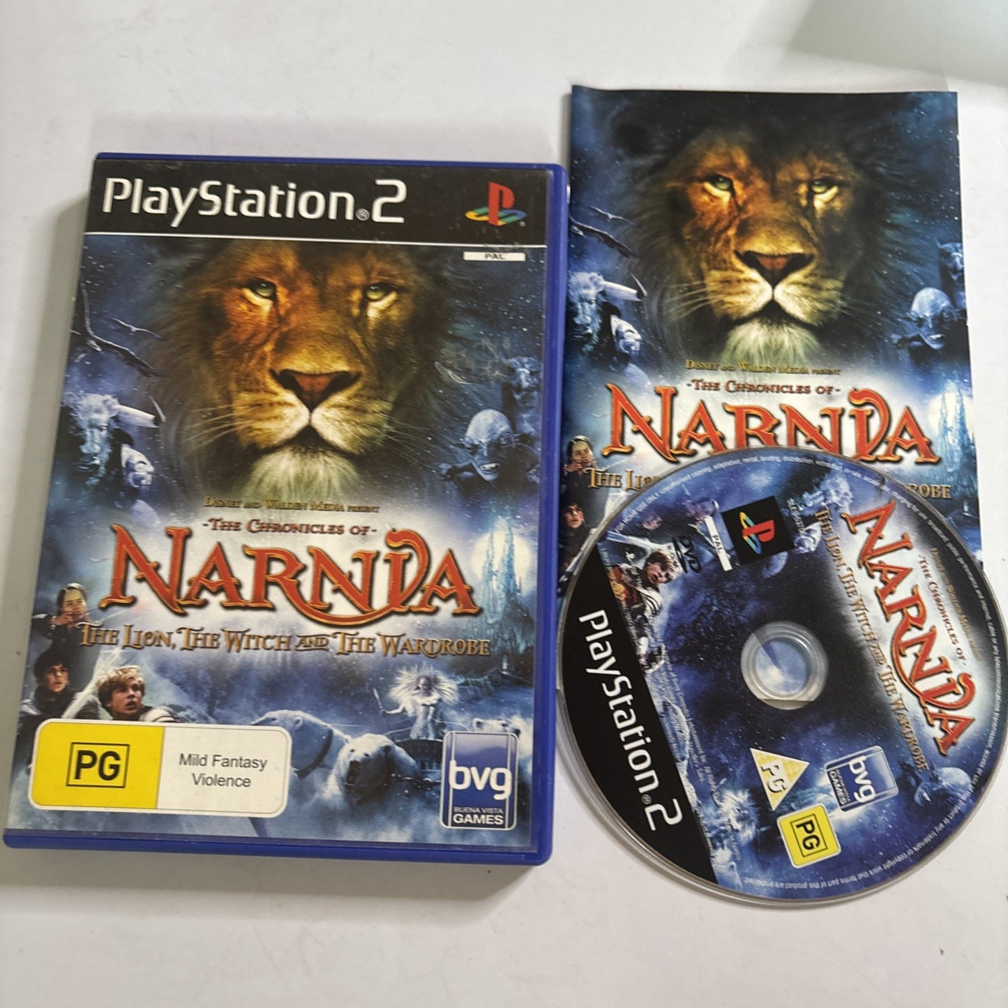 The Chronicles Of Narnia Sony Playstation 2 PS2 PAL Manual