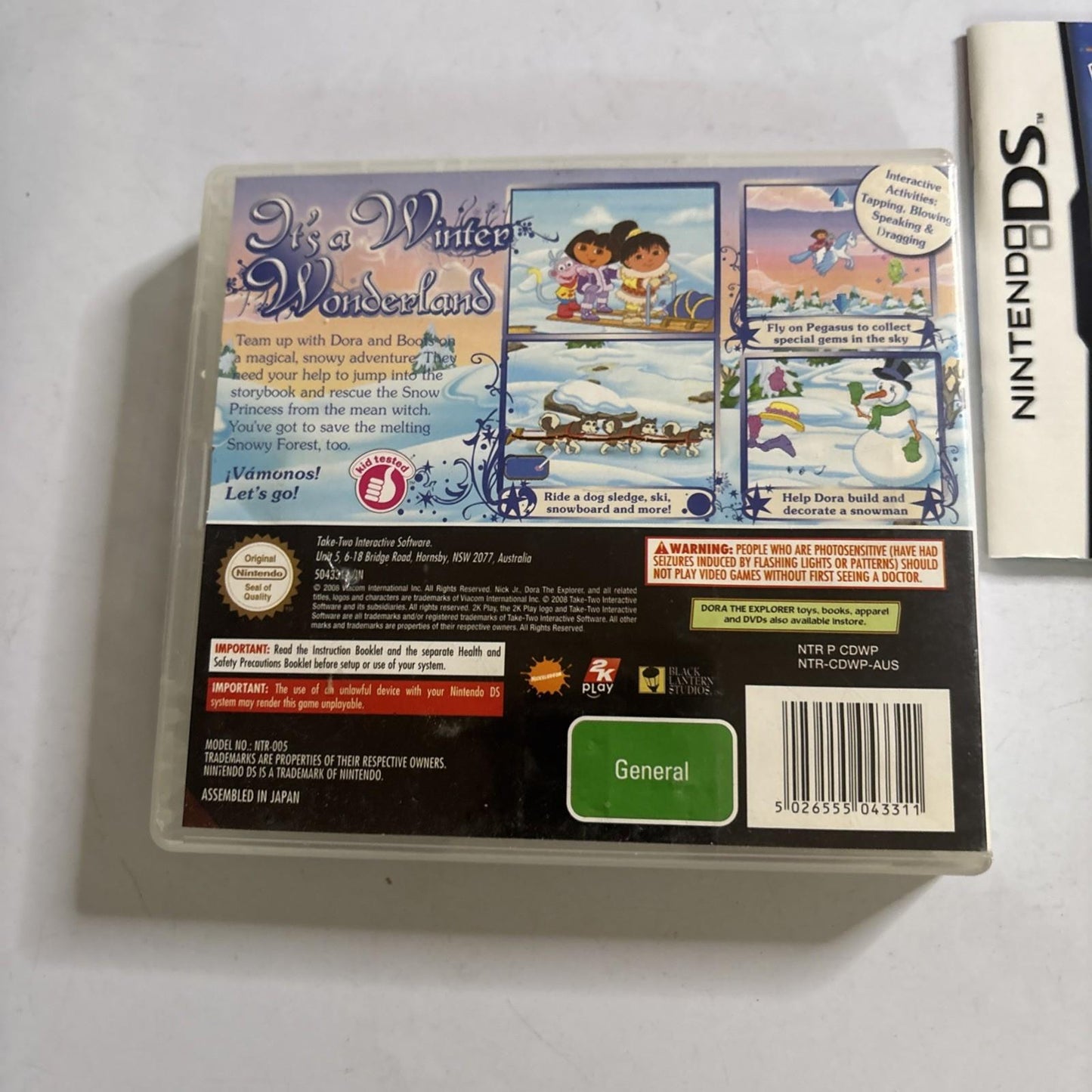 Dora The Explorer: Dora Saves The Snow Princess  Nintendo DS Manual